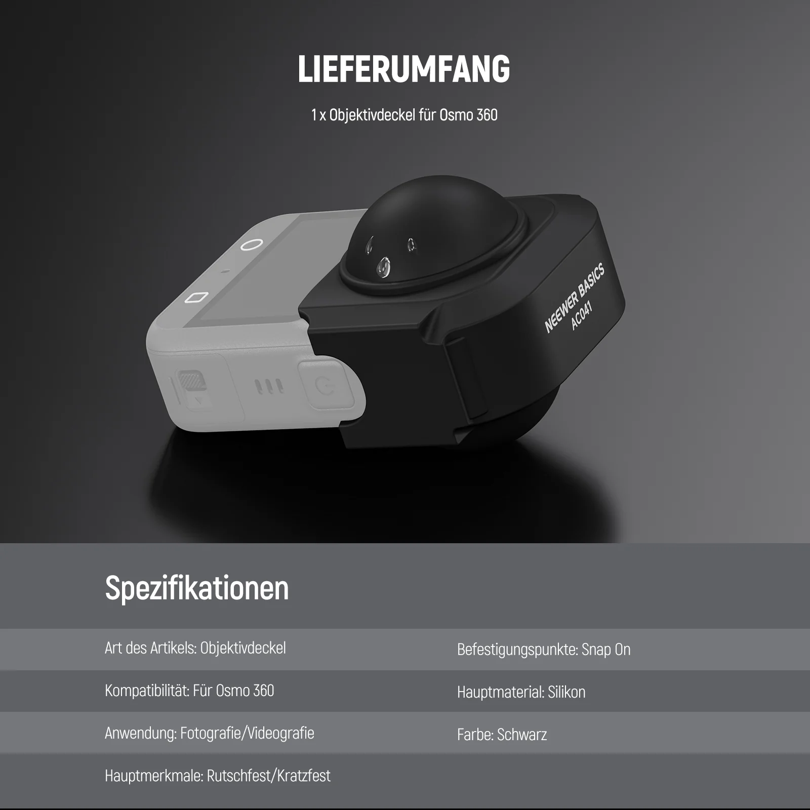 NEEWER Silikon Schutzkit für DJI Osmo 360 - Image 21