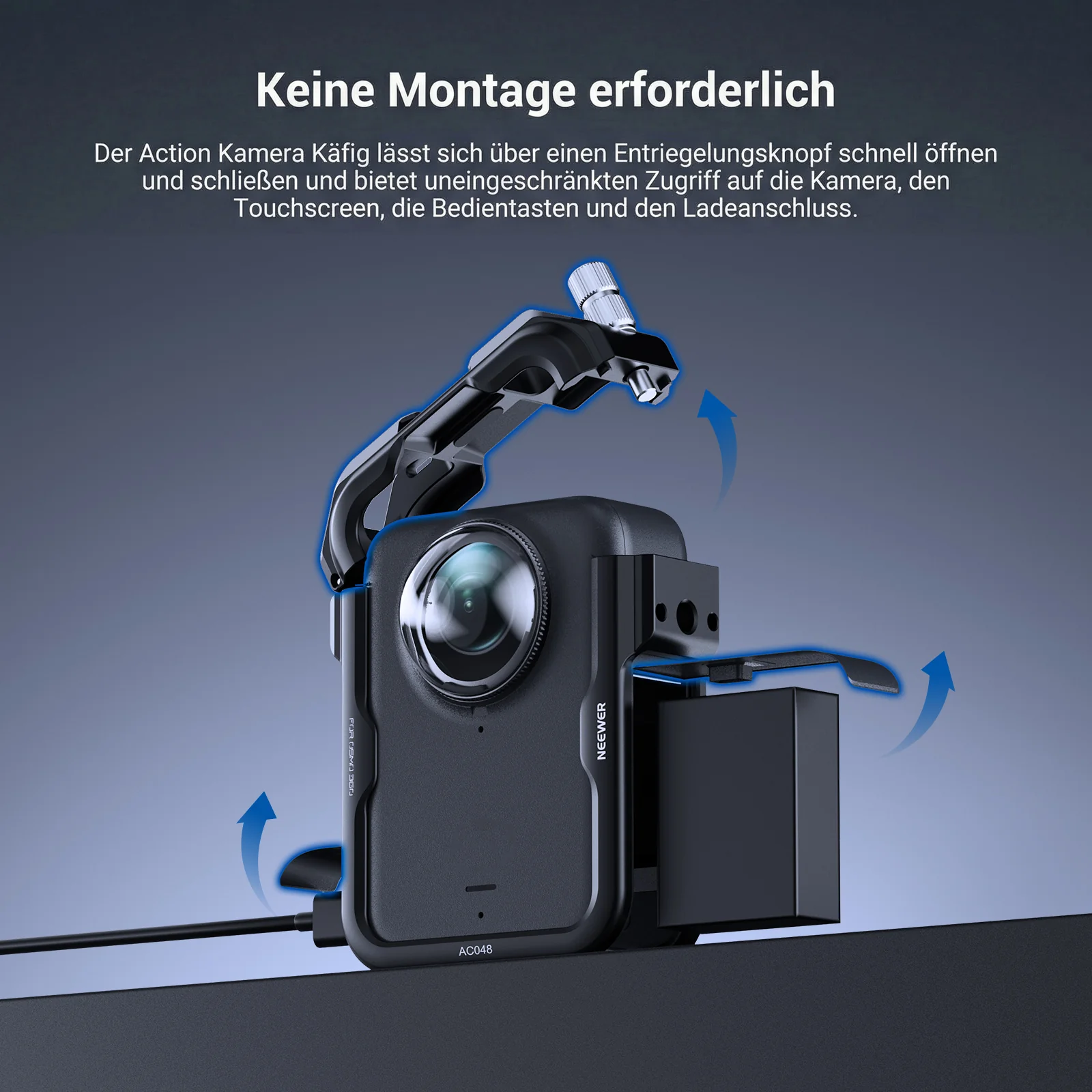 NEEWER AC048 Action Kamera Käfig für DJI Osmo 360 - Image 3