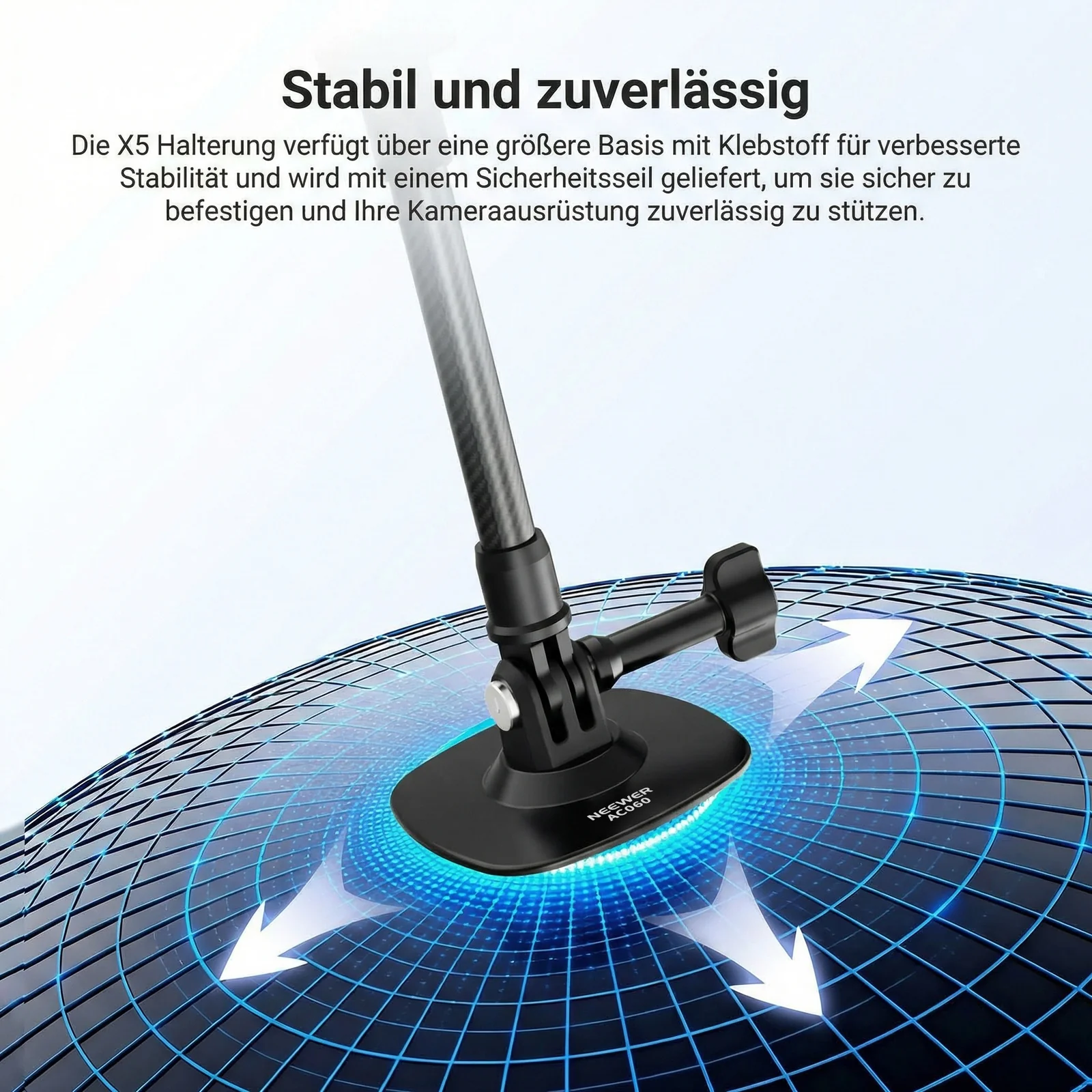 NEEWER AC060 Action-Cam Helmhalterung Set - Image 3