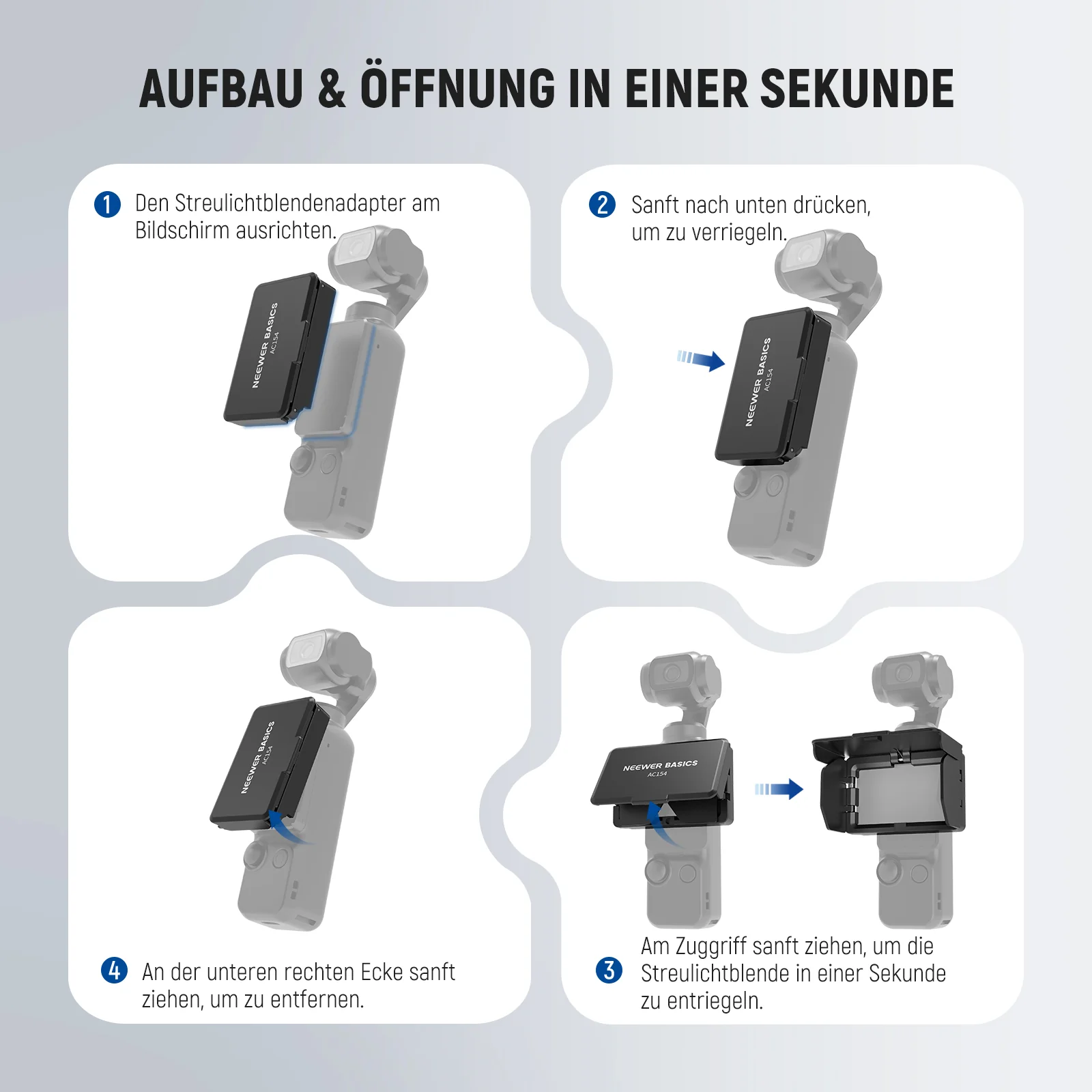 NEEWER AC154 Bildschirm Sonnenschutz für DJI OSMO Pocket 3 - Image 5