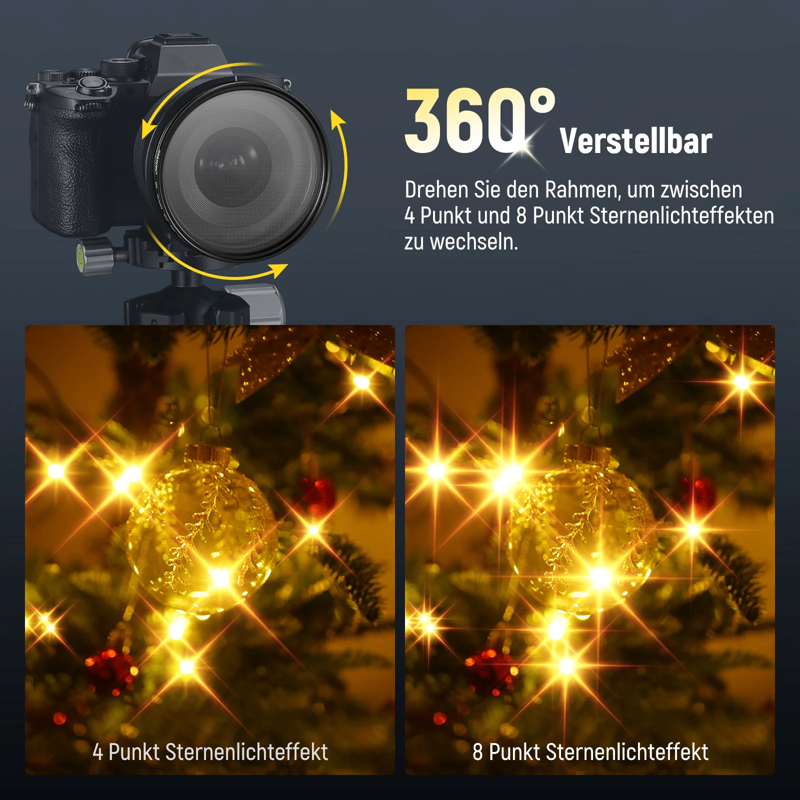 NEEWER Verstellbarer Sternfilter 4/8 Punkte - Image 32