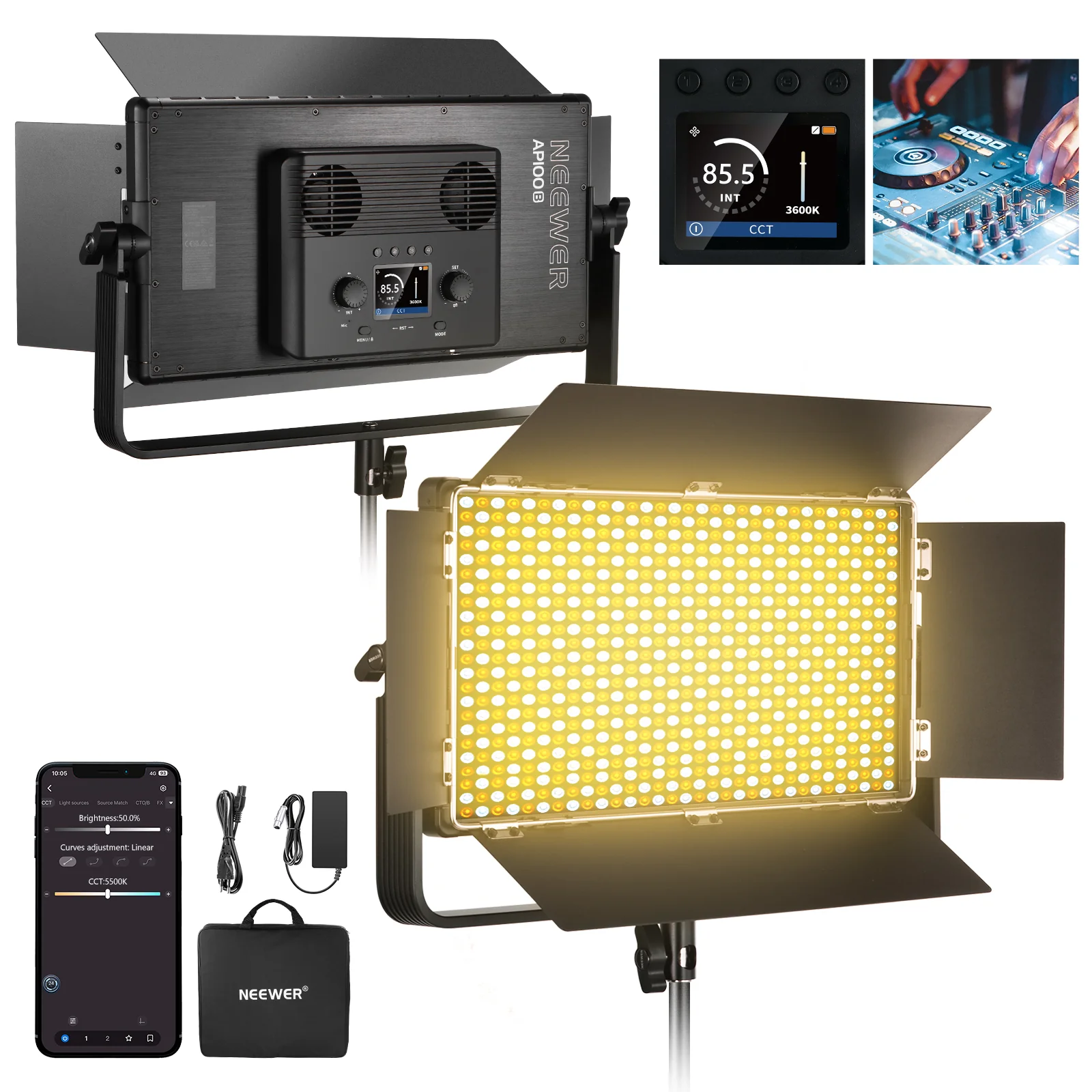 NEEWER AP100B 100W Bi-Color LED Video Leuchtpanel