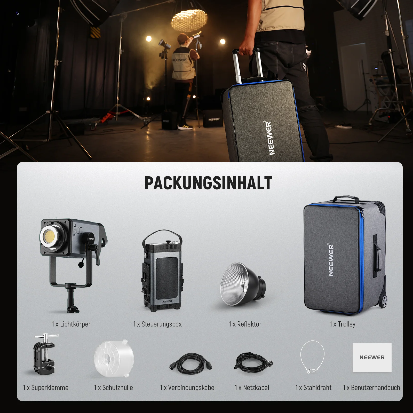 NEEWER AS600B 600W COB Videoleuchte - Image 9