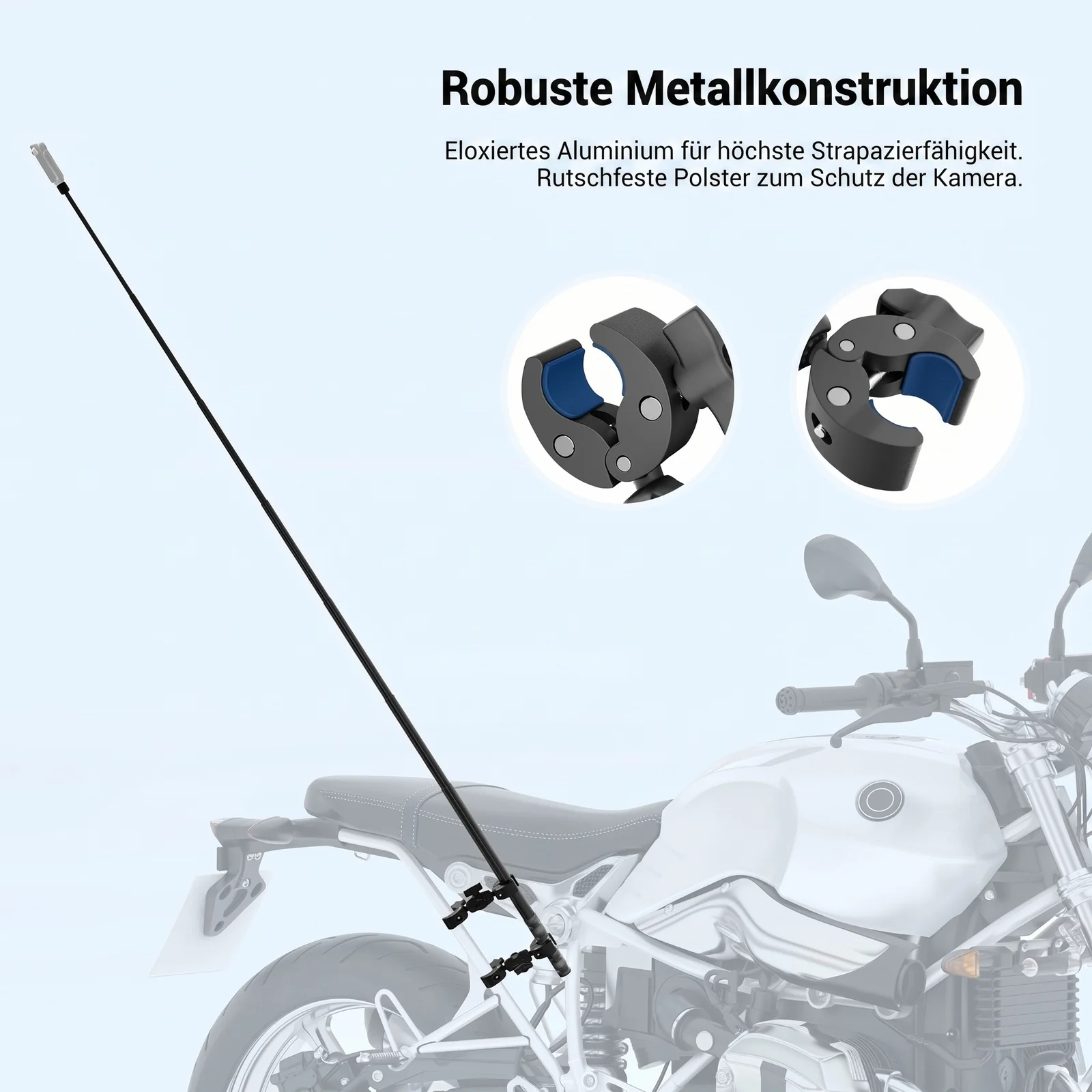 NEEWER BASICS GP-32 Motorrad Klemmhalterung Zubehör Set - Image 6