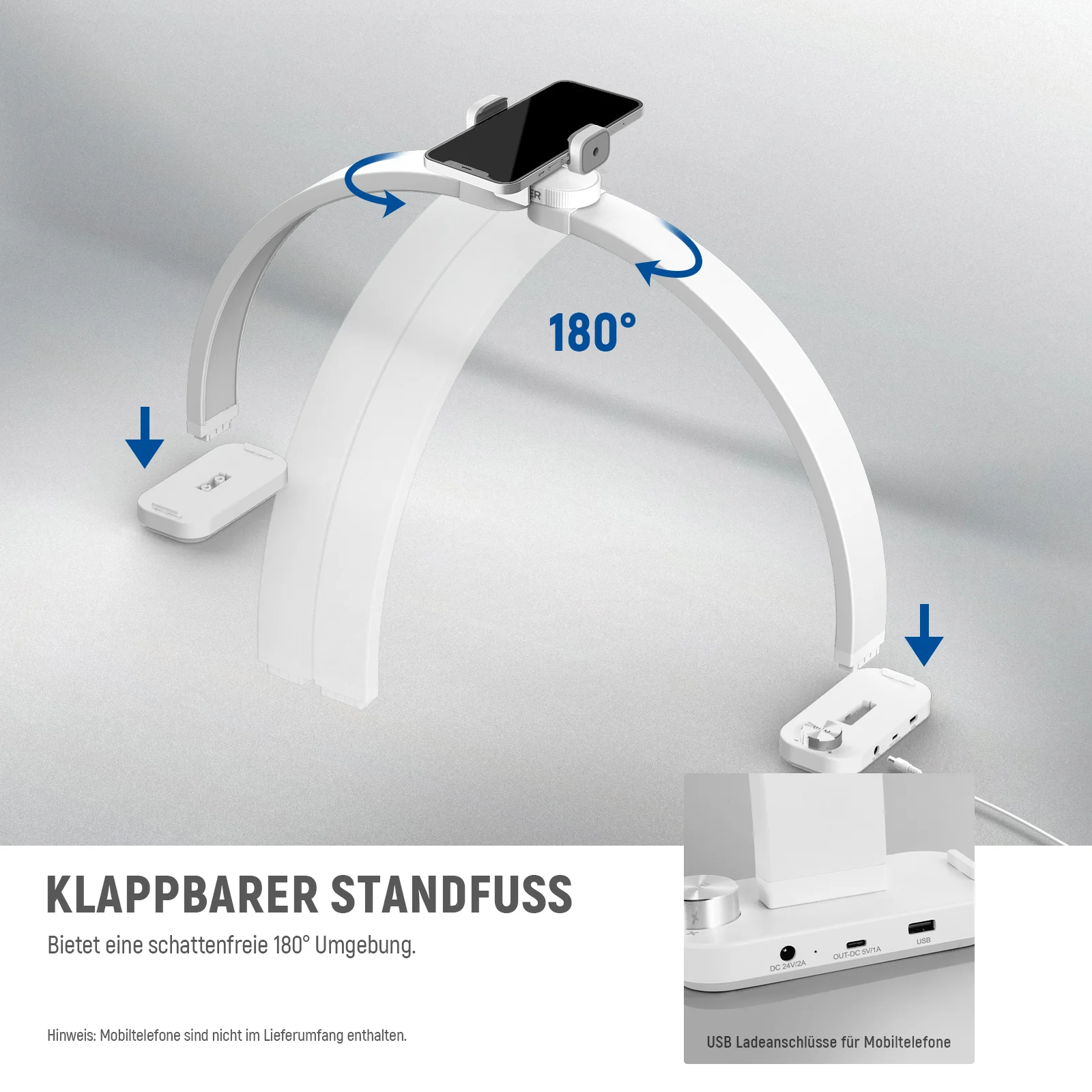 NEEWER BASICS HM01-D 29" 40W Faltbare LED Nagellampe - Image 5
