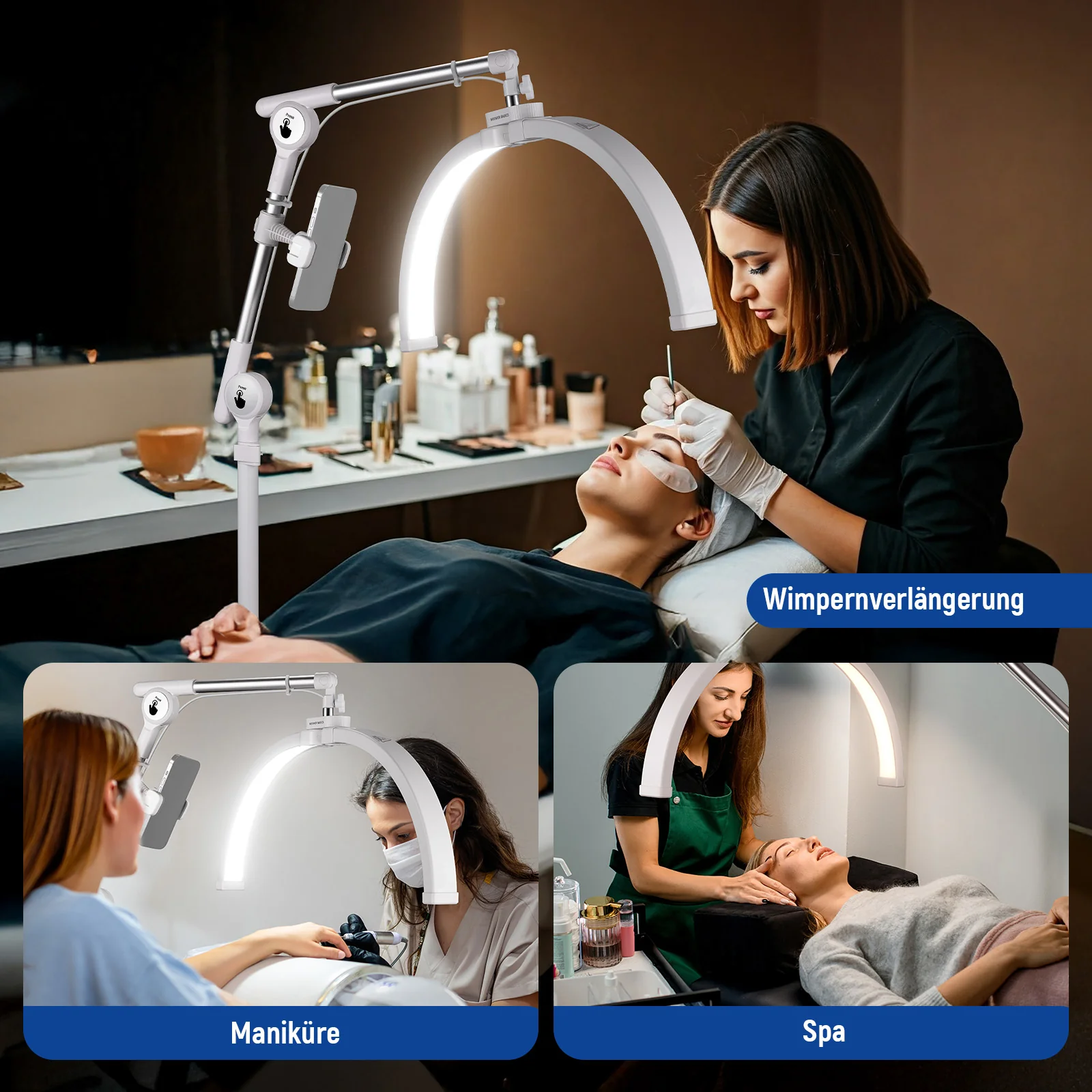 NEEWER BASICS HM03-D 30W 22" LED Klappbare Bogenlampe für Wimpernstyling - Image 7
