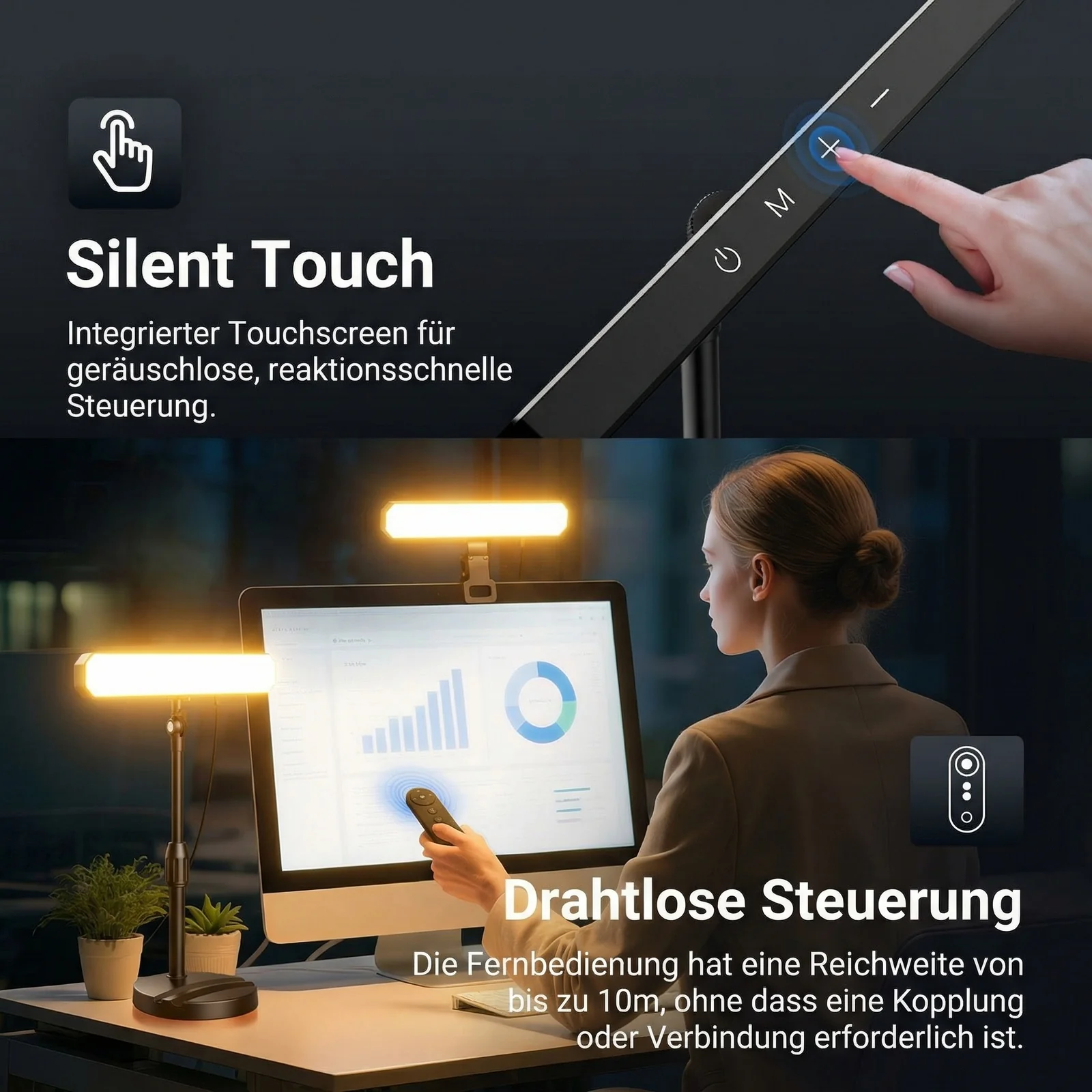 NEEWER BASICS L10 Bi-Color LED Schreibtischleuchten Set - Image 5