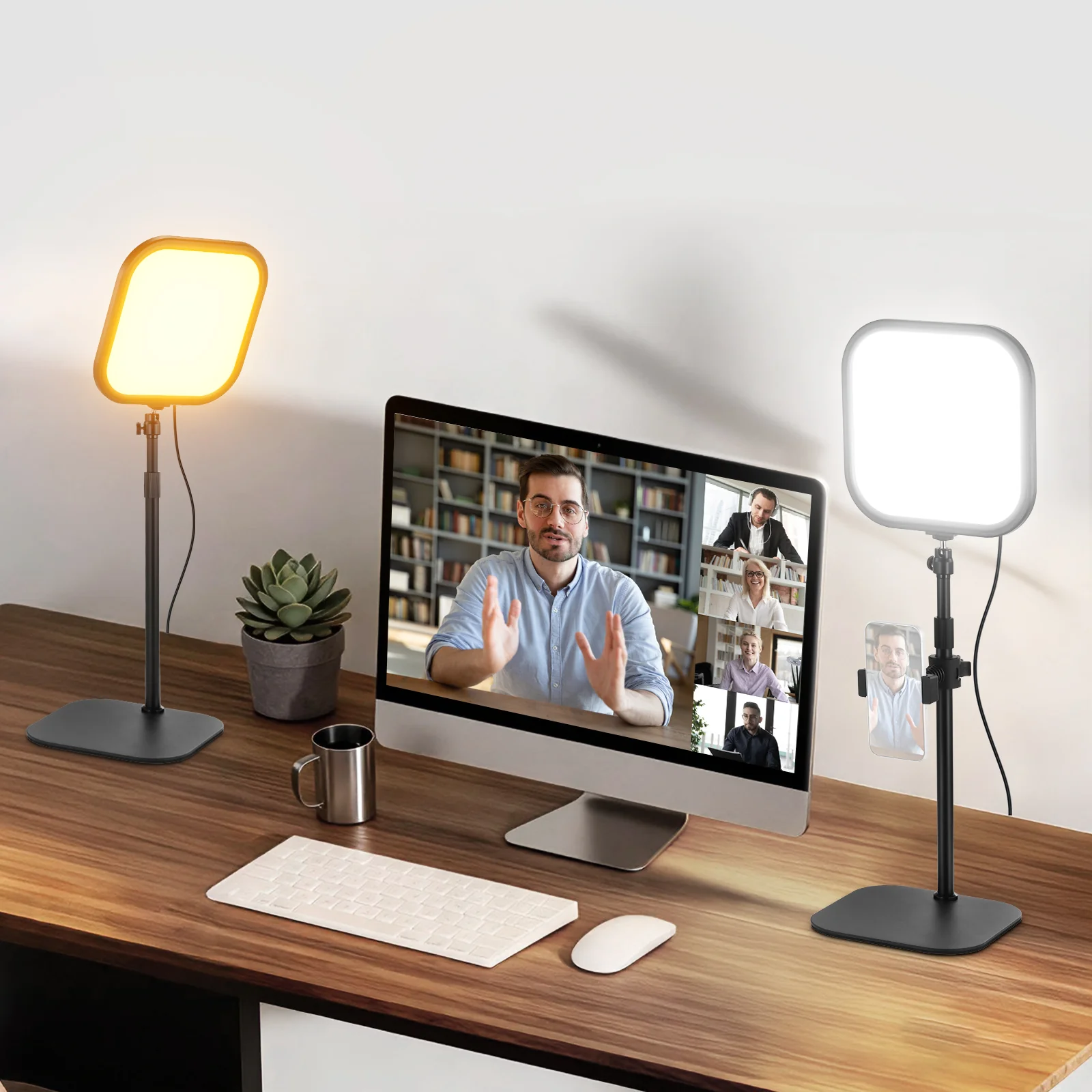 NEEWER BASICS L220 15W 10.8" Bi-Color Schreibtischlampe für Videokonferenz - Image 12