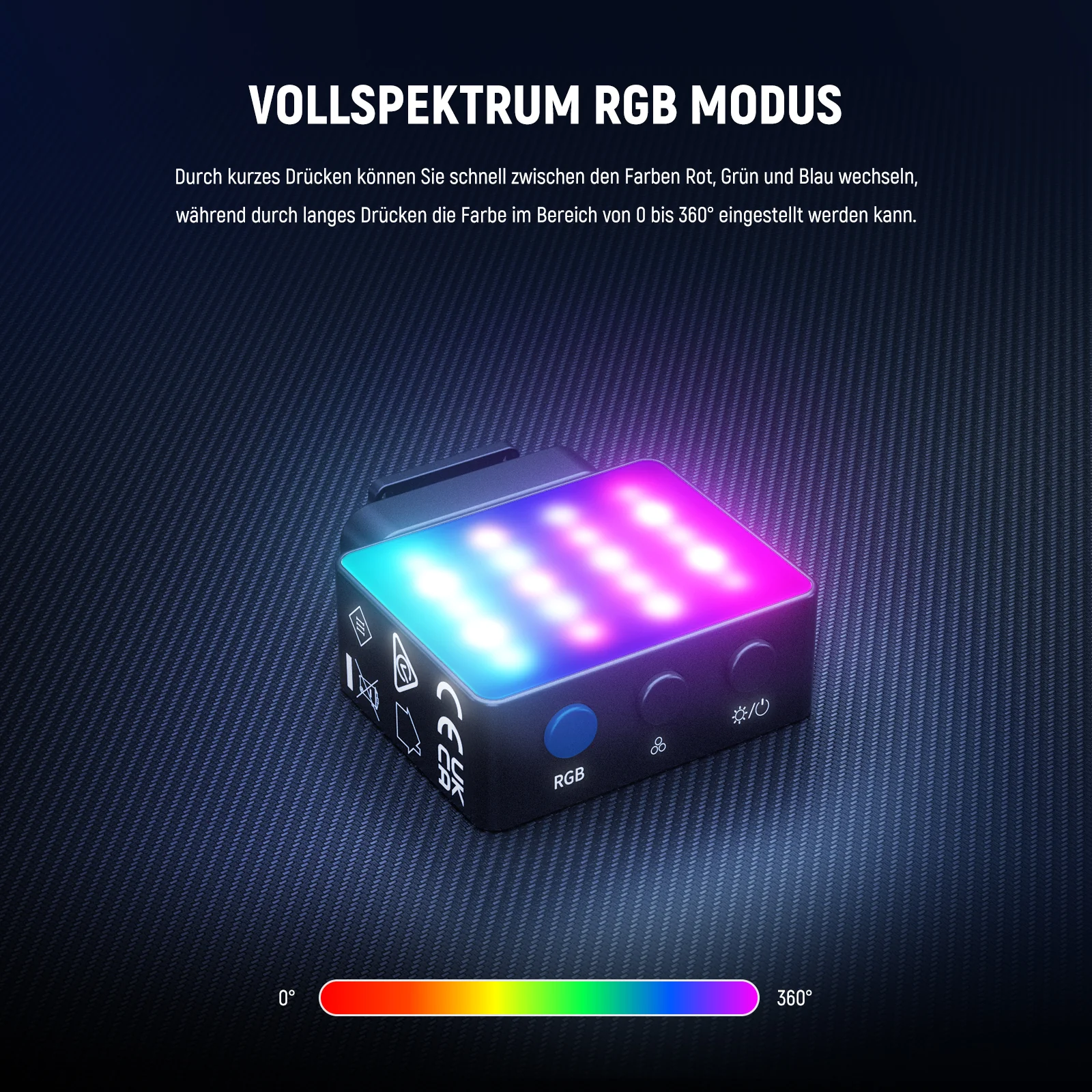 NEEWER BASICS M23 Magnetisches RGB Zusatz Videolicht - Image 3