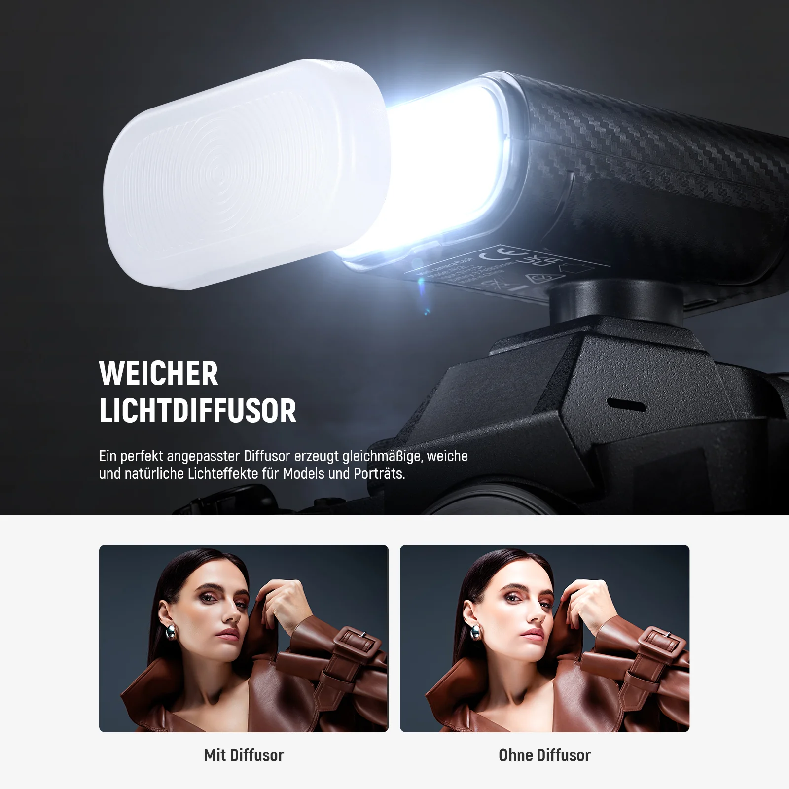 NEEWER ENTRY LEVEL VERSION N12L Mini Kamera Blitz Speedlite mit LED Video Fülllicht - Image 7