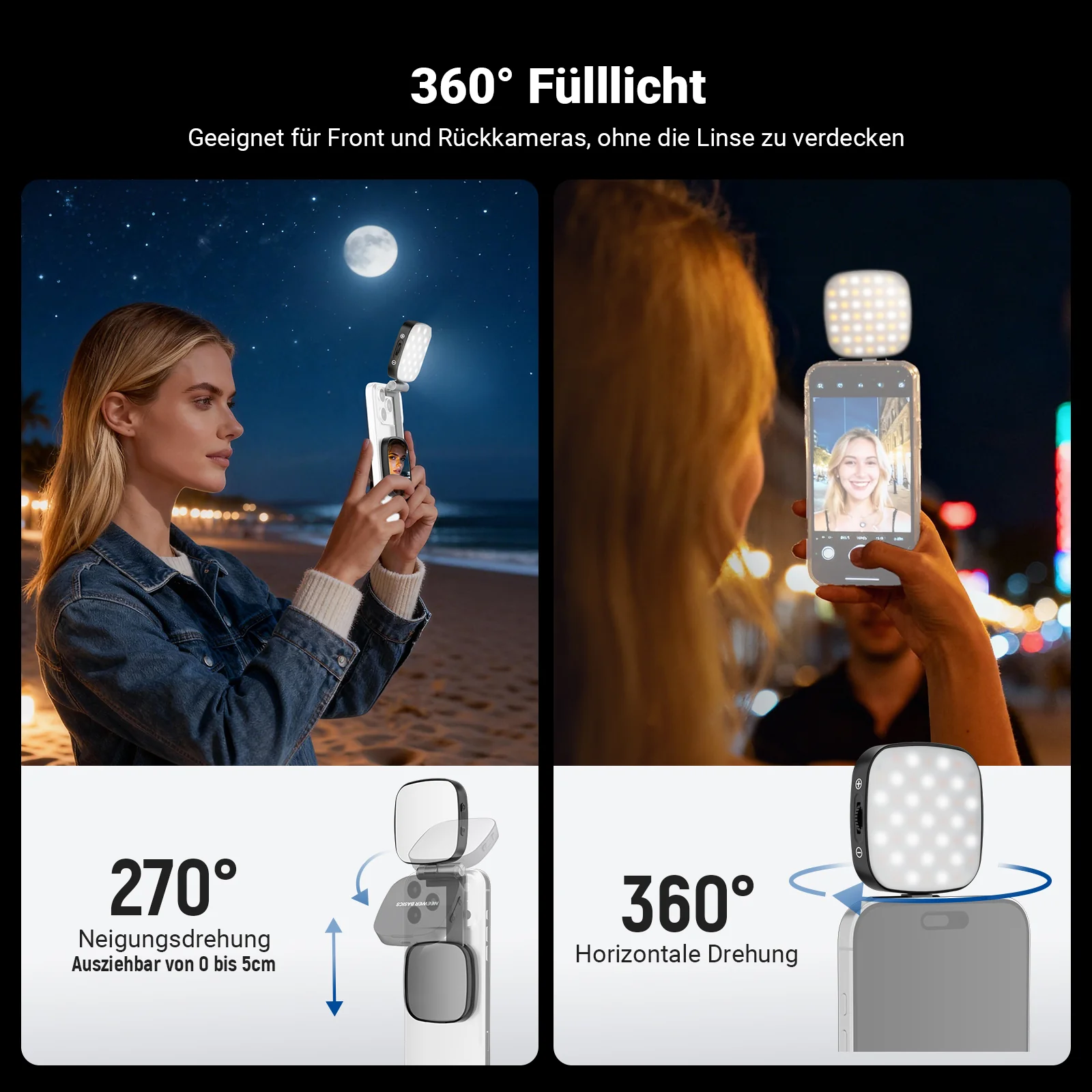 NEEWER BASICS NL45B Magnetisches Selfie Licht - Image 4