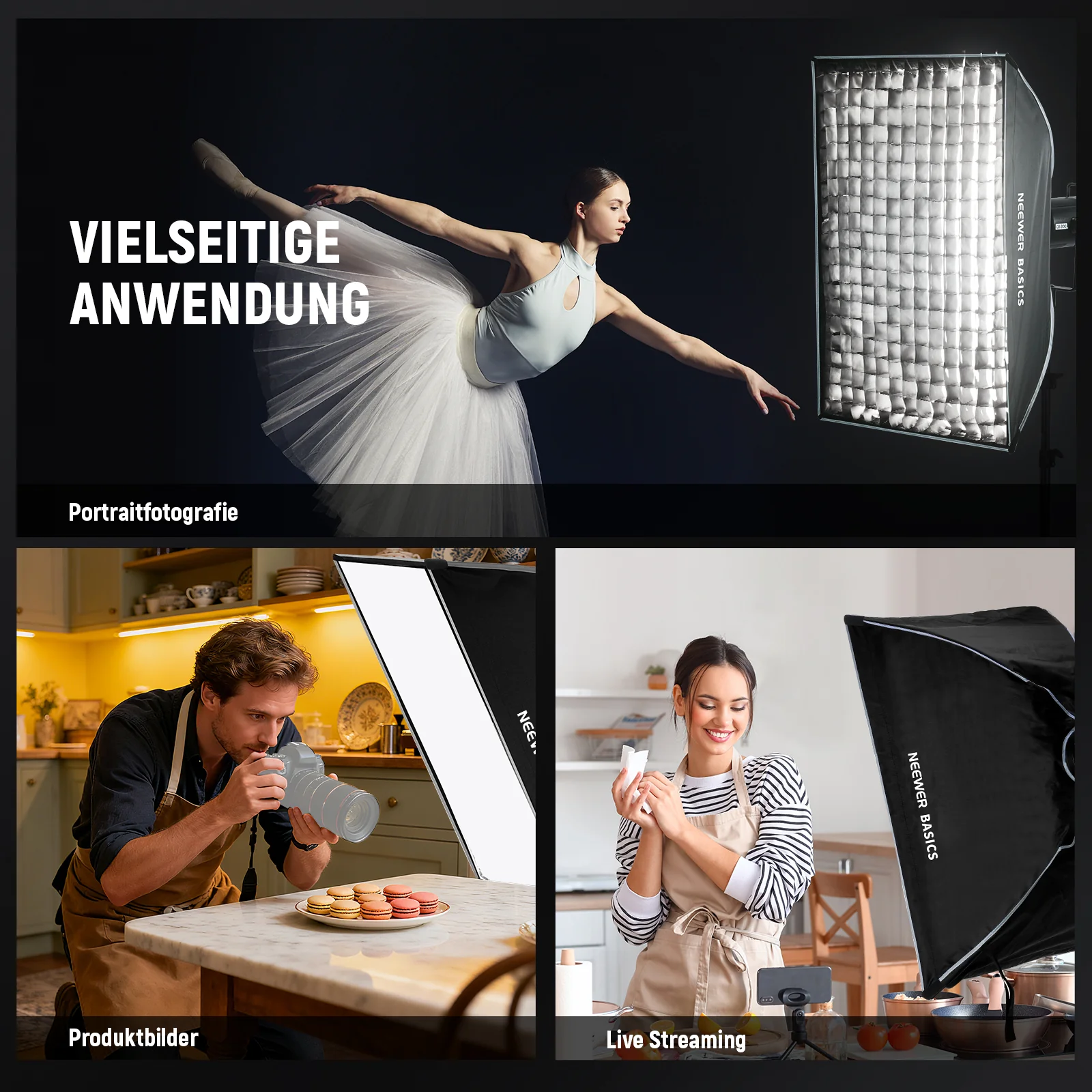 NEEWER BASICS NS60P/NS61P Streifen Softbox - Image 18