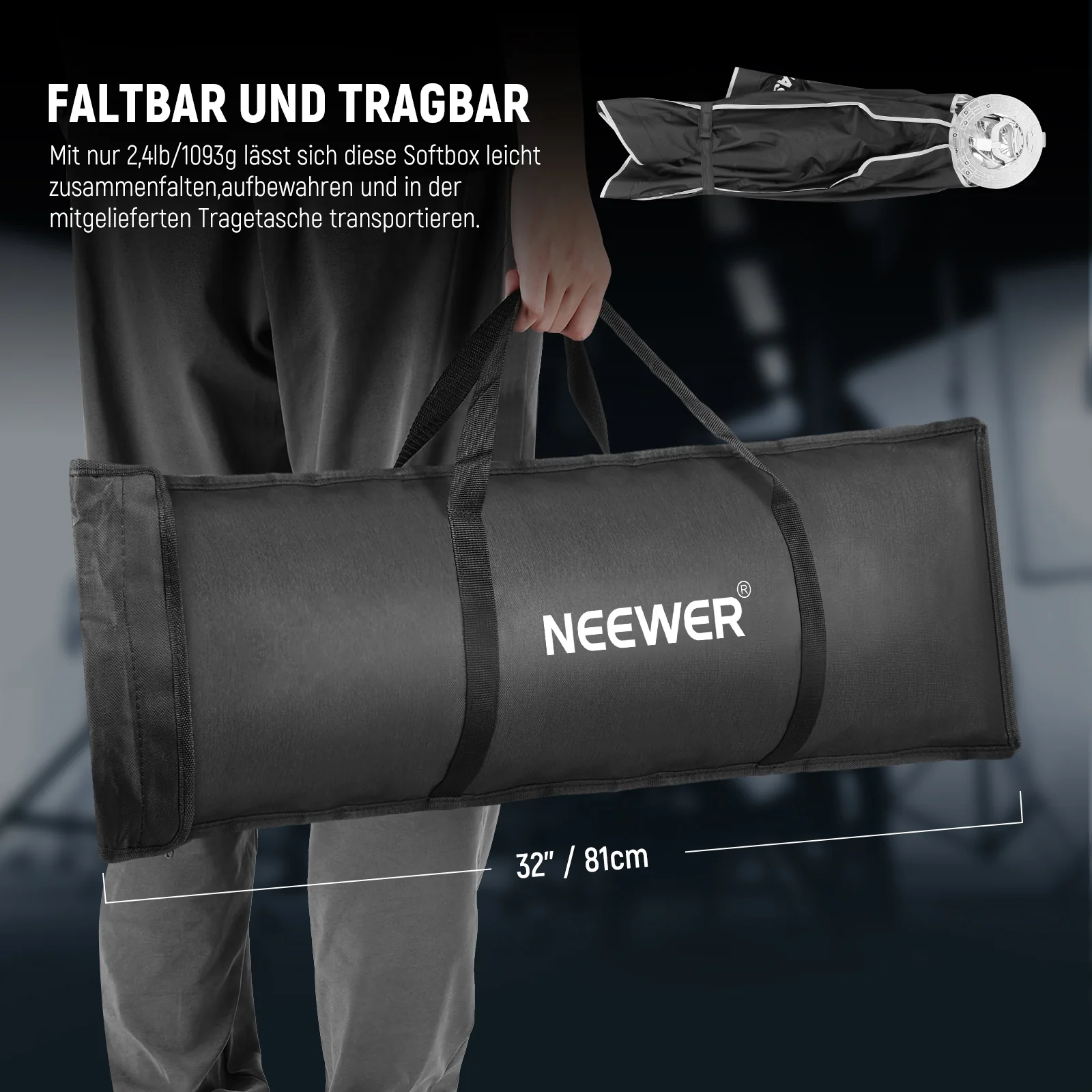 NEEWER BASICS NS60P/NS61P Streifen Softbox - Image 8