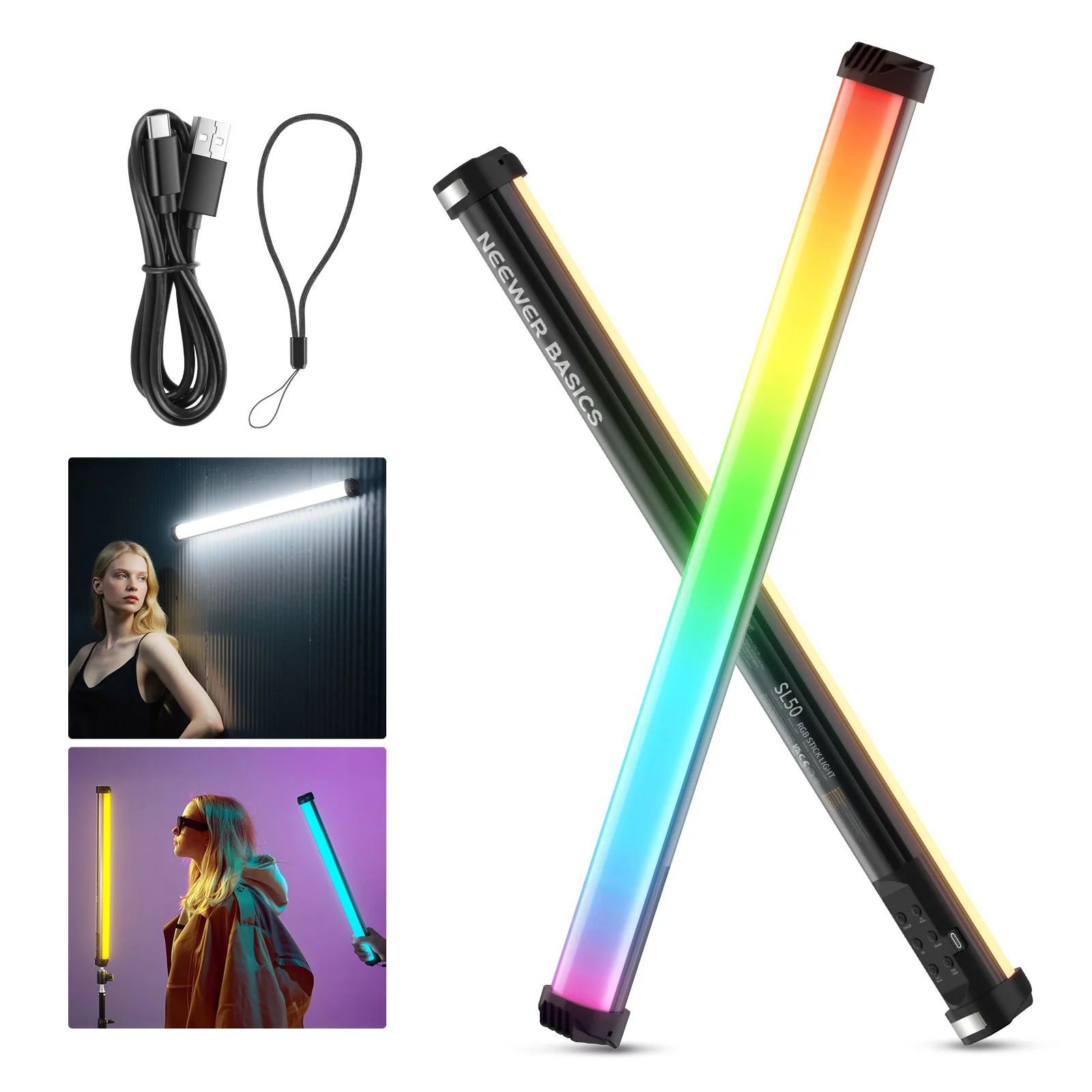 NEEWER BASICS SL50 21" Magnetischer RGB Lichtstab