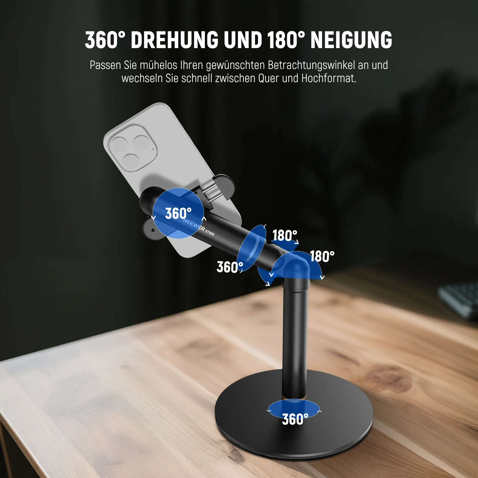 NEEWER BASICS ST006 Handyhalterung für Schreibtisch - Image 3
