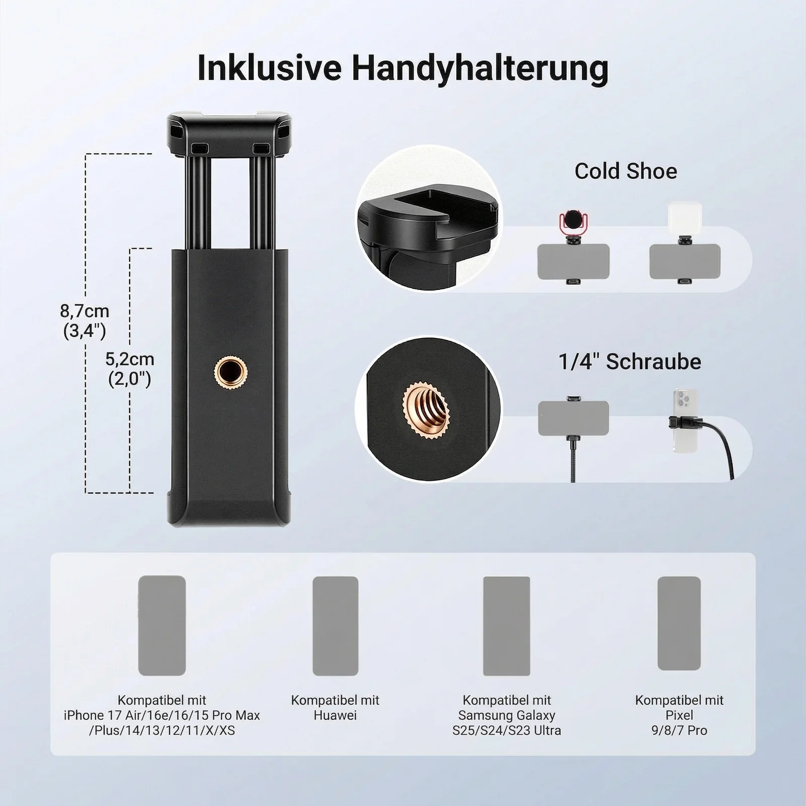 NEEWER BASICS ST014 Smartphone Stativ Stand mit flexiblem Arm - Image 4
