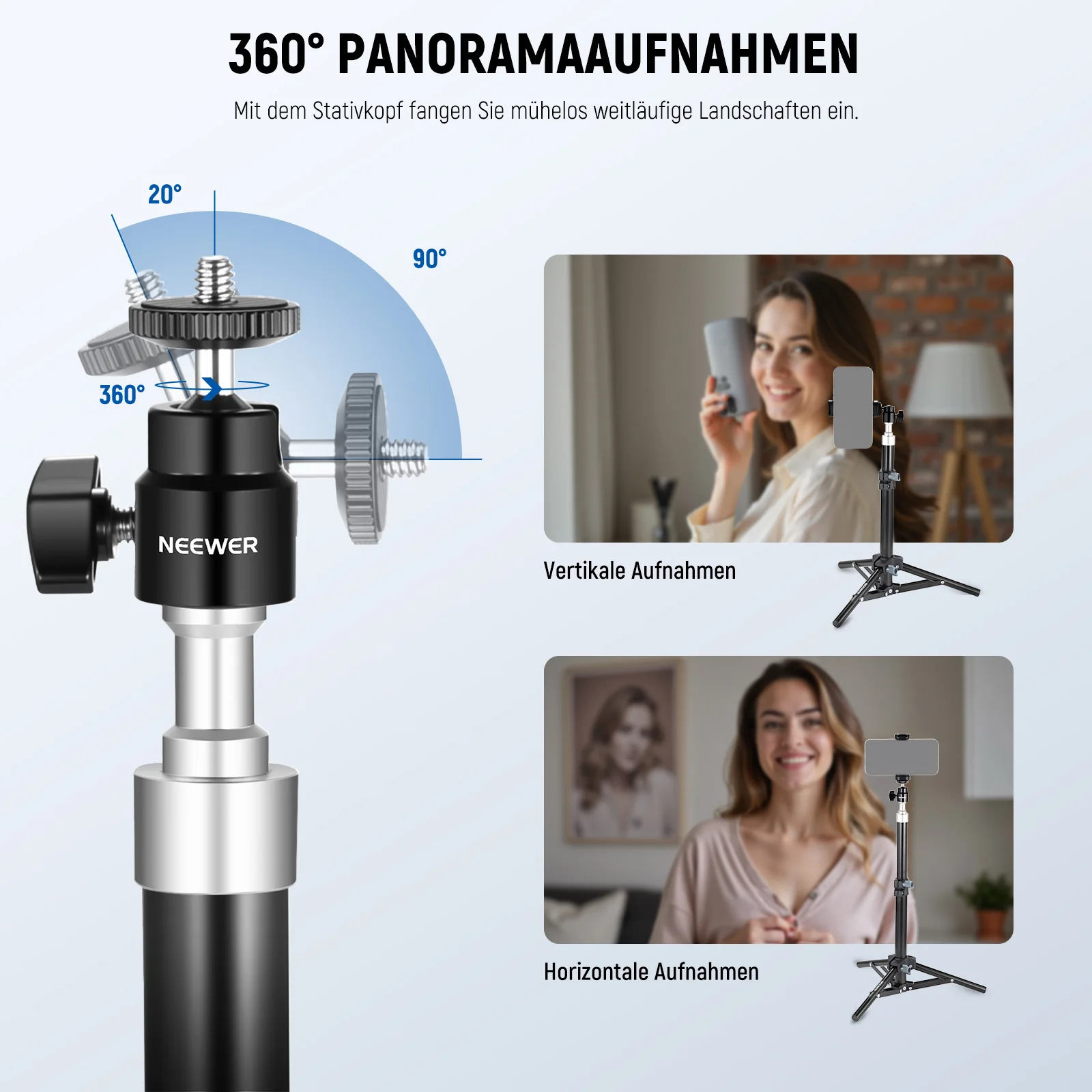 NEEWER BASICS ST45B Verstellbares Tischstativ - Image 4