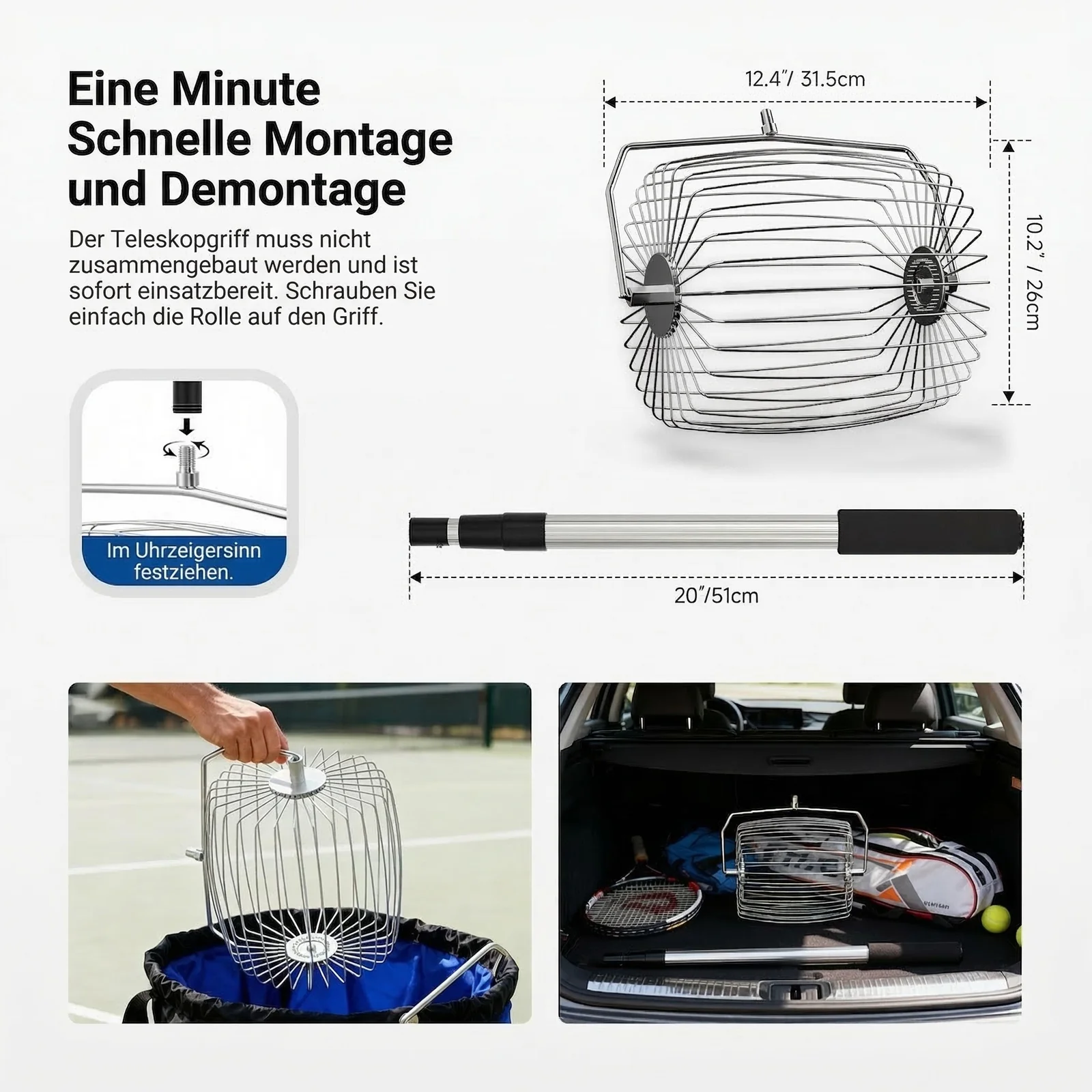 NEEWER BASICS TB05S Tennisball Sammler - Image 5