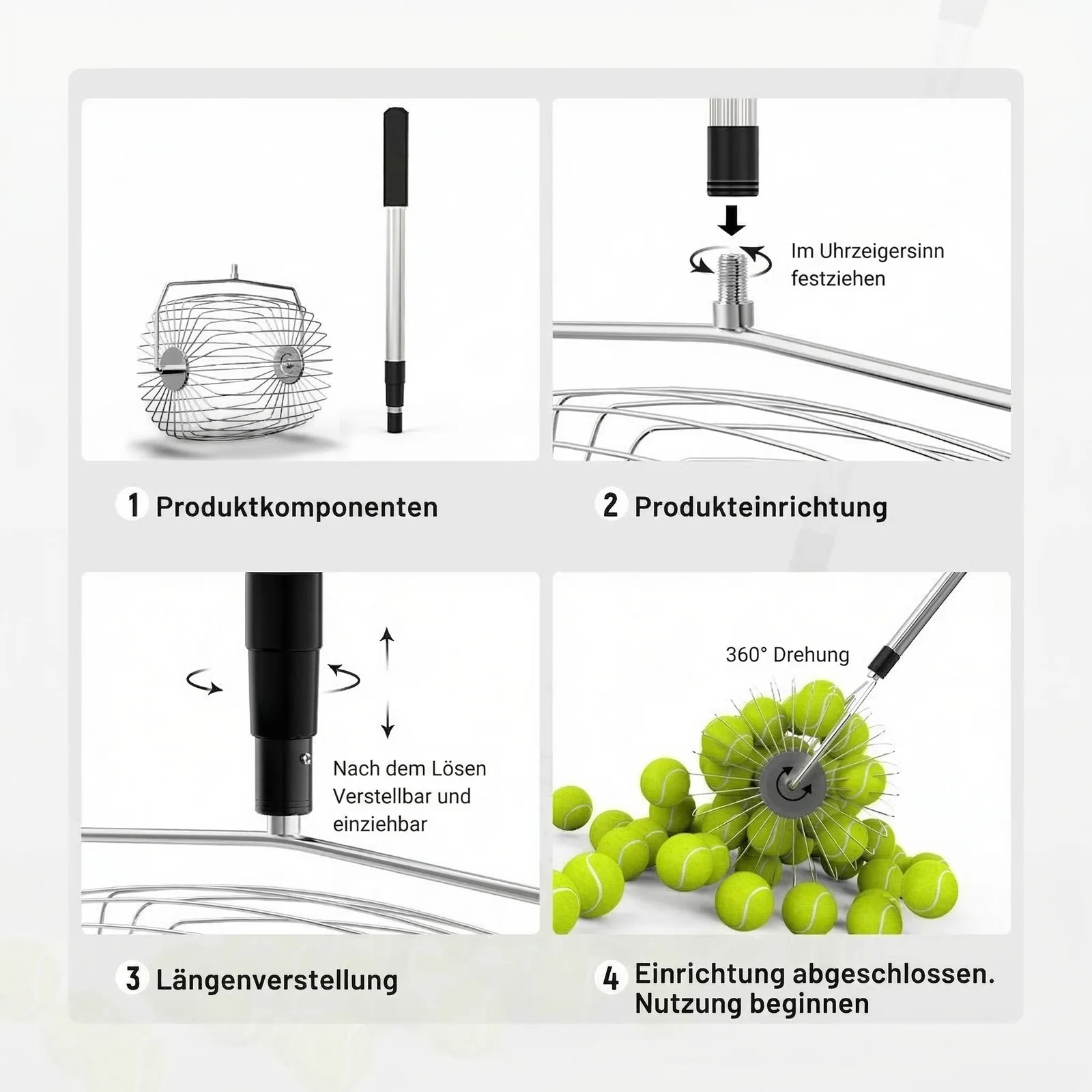 NEEWER BASICS TB05S Tennisball Sammler - Image 6