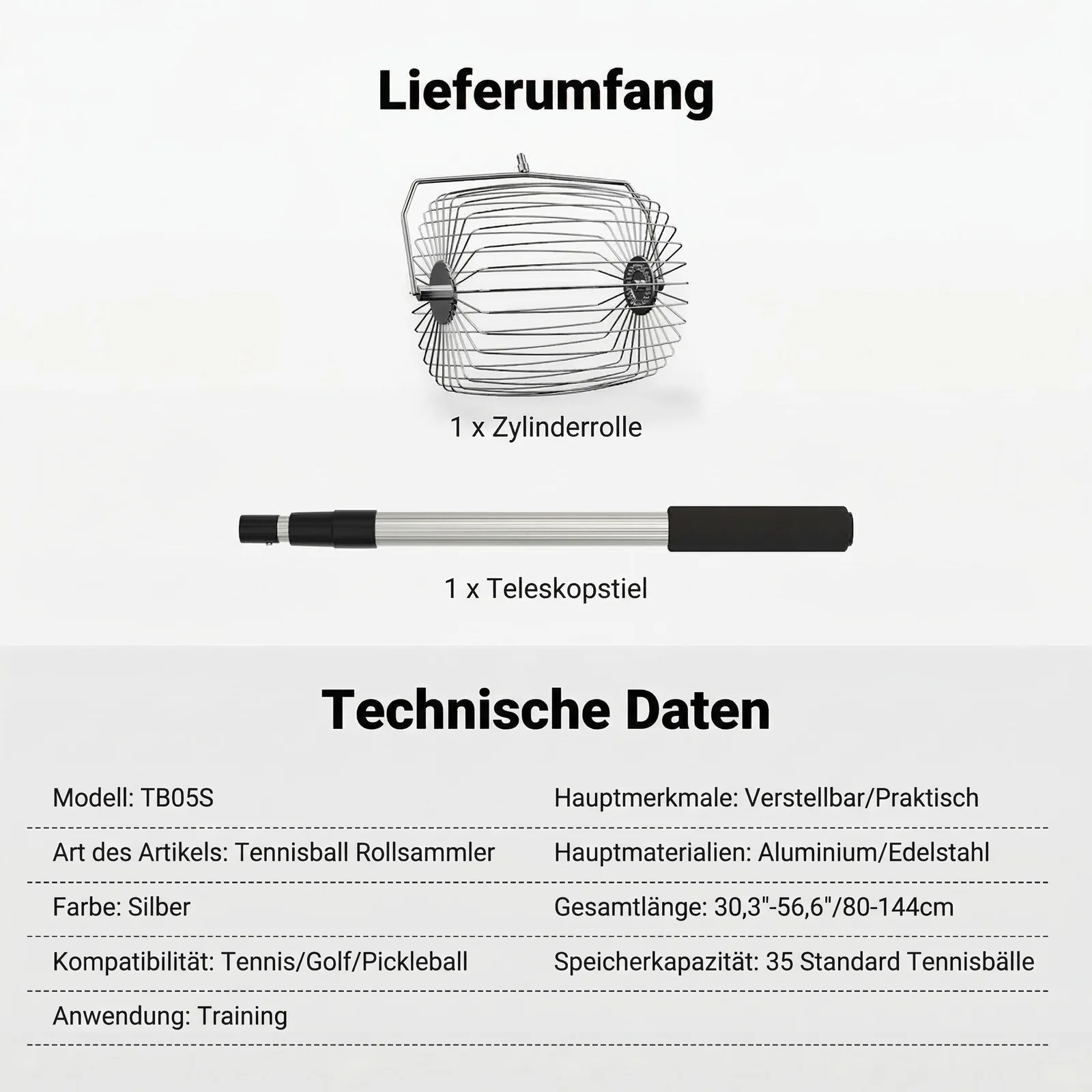 NEEWER BASICS TB05S Tennisball Sammler - Image 8
