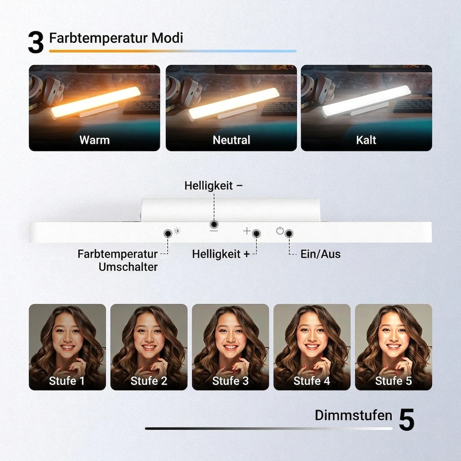 NEEWER BASICS TL106B LED Kinn Aufhellicht - Image 4