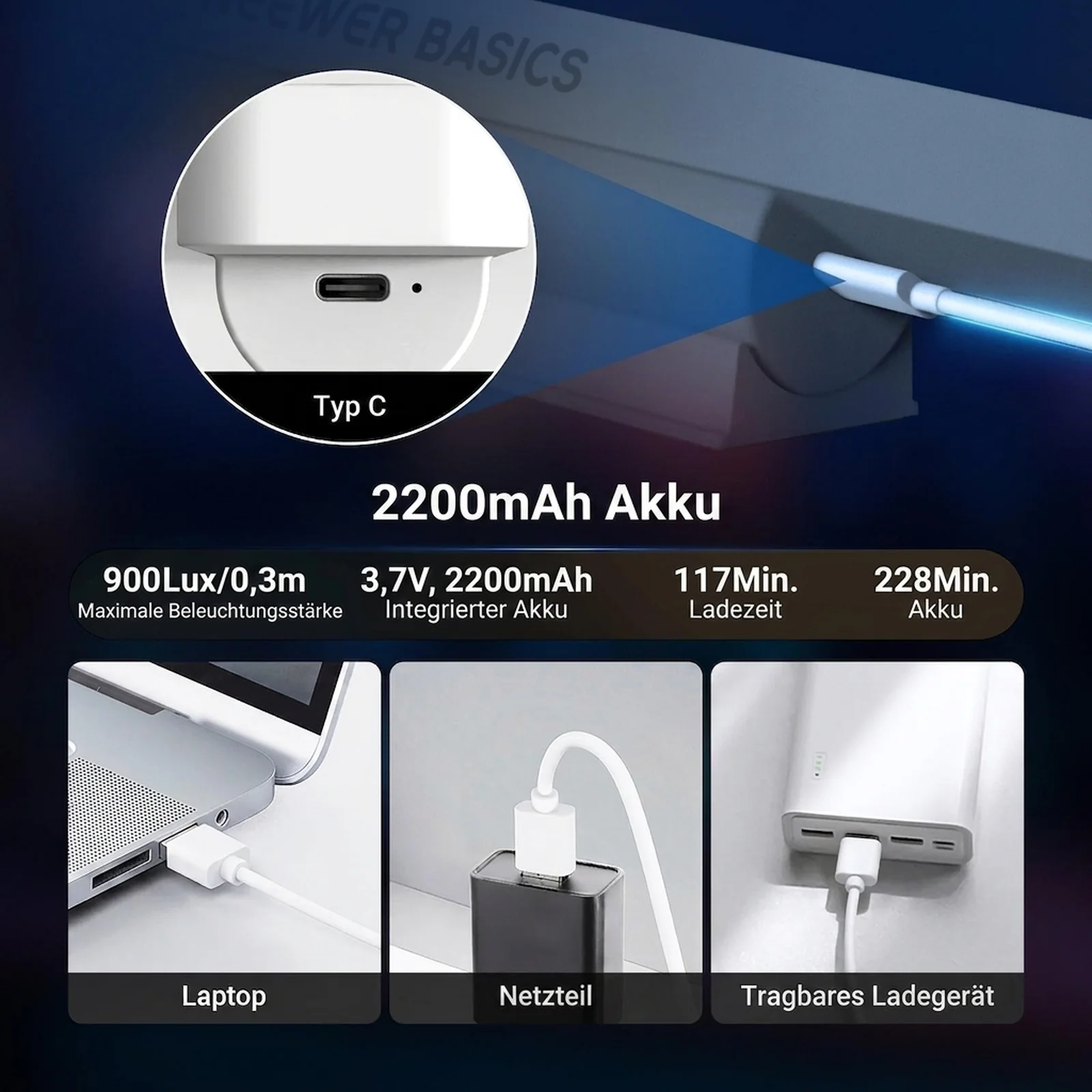 NEEWER BASICS TL106B LED Kinn Aufhellicht - Image 5