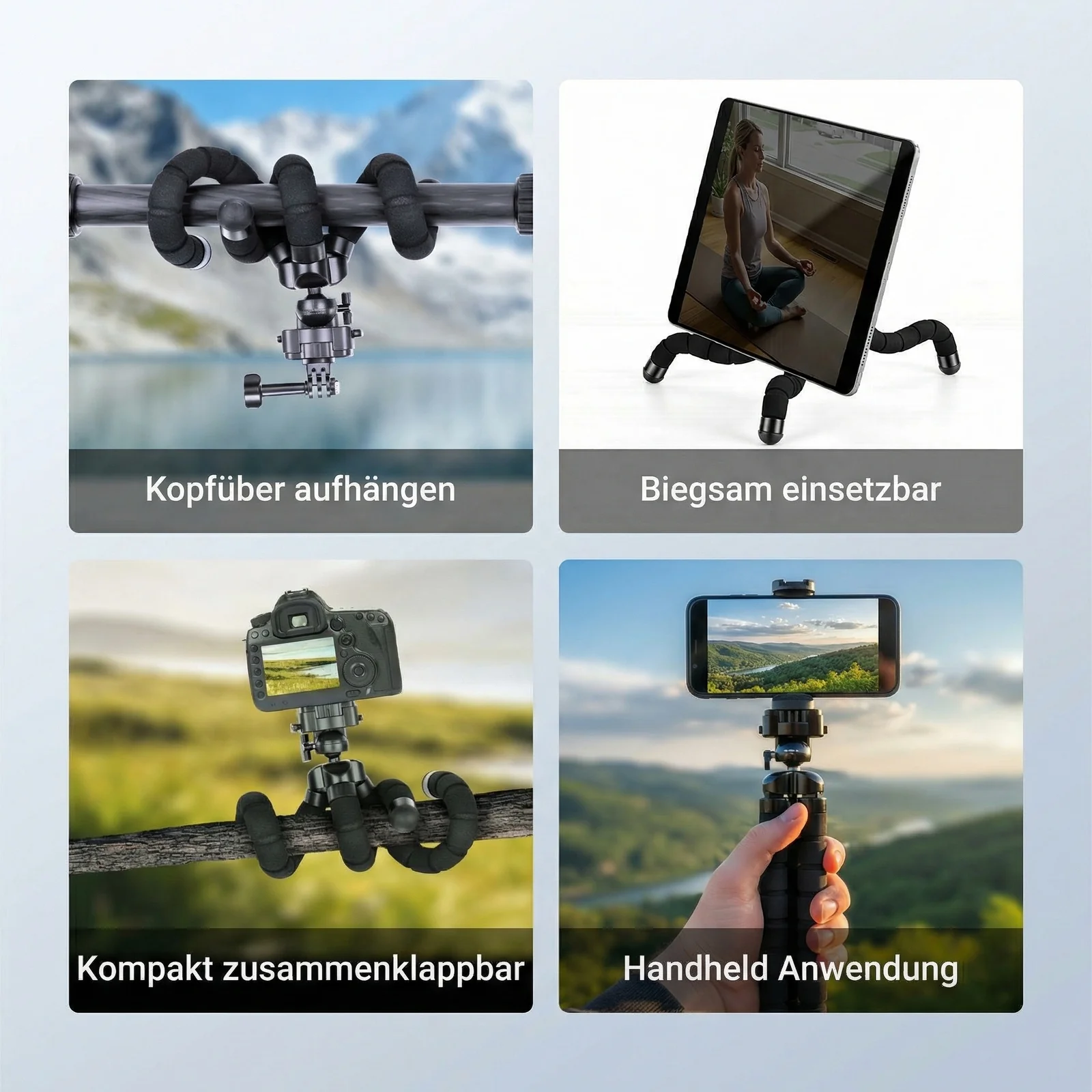 NEEWER BASICS TP001 Flexibles Octopus Stativ für Smartphone & Actioncam - Image 8