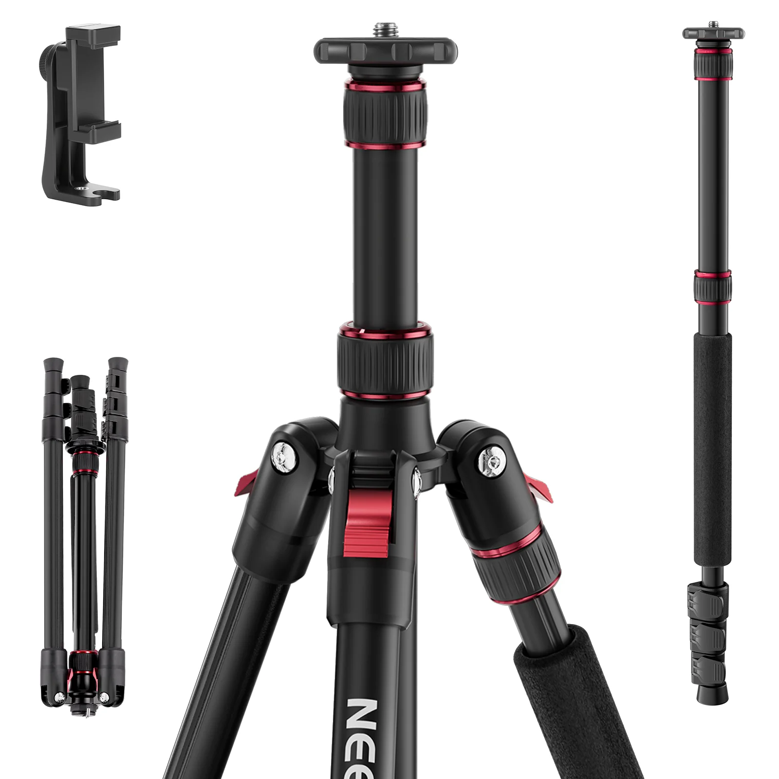 NEEWER BASICS TP15 71" 180cm Kamera Stativ Einbeinstativ - Image 10