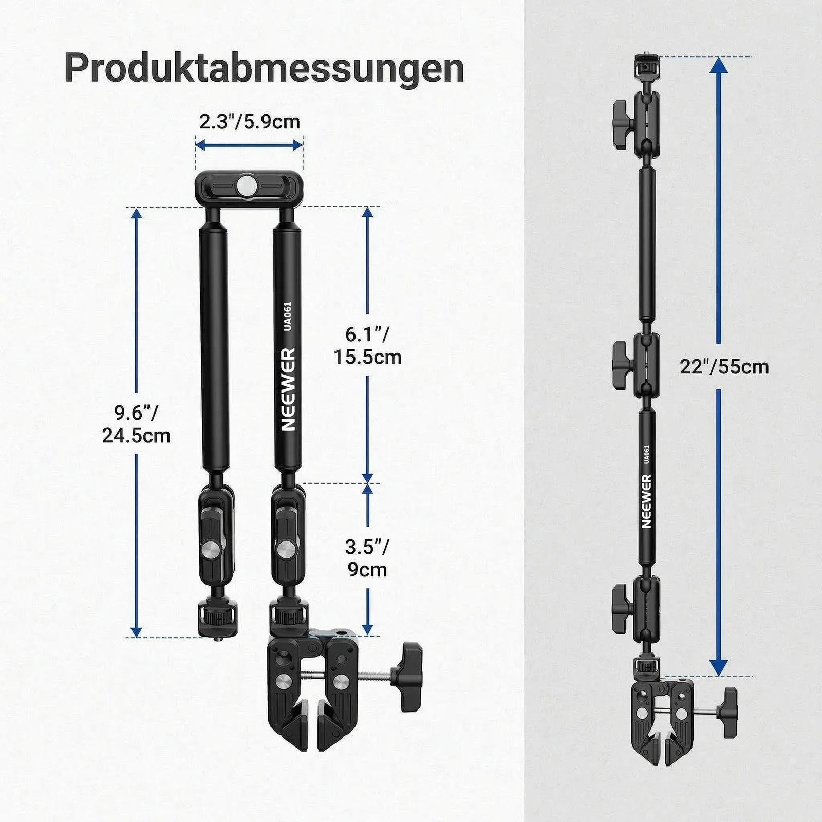 NEEWER BASICS UA061 Gelenkarm mit Superklemme - Image 8