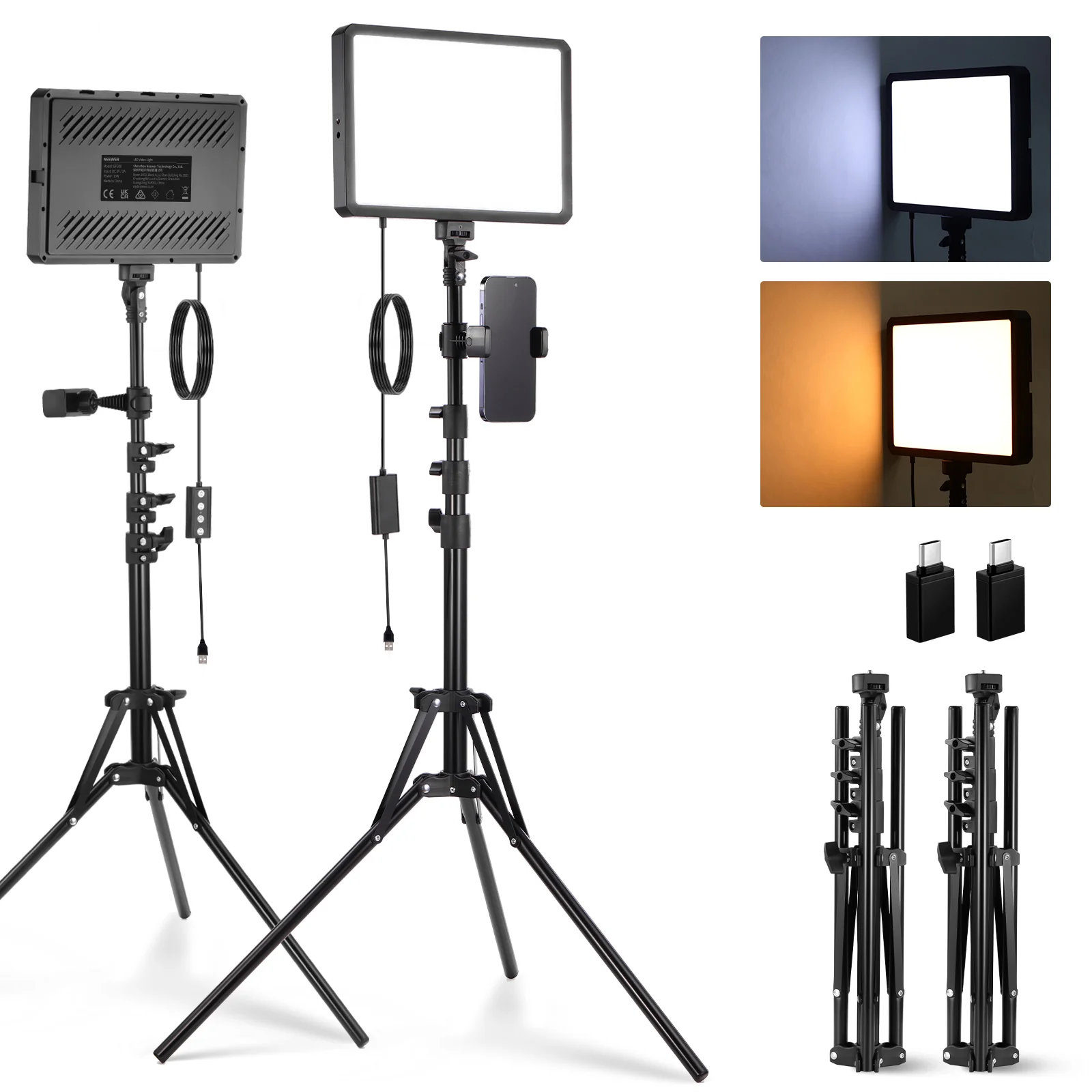 NEEWER BASICS BP300 Bi-Color LED Panel Set - Image 10