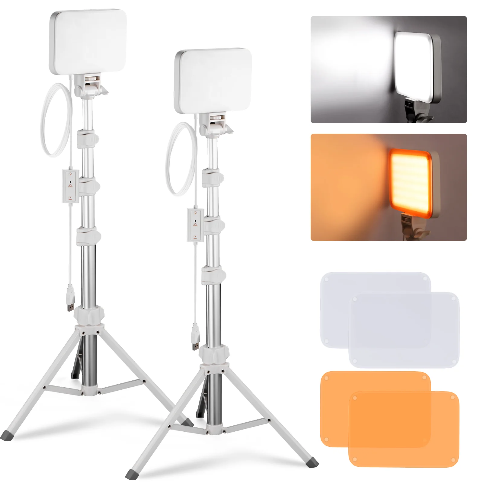 NEEWER BASICS 2er Pack BP66 Bi-Color LED Videolicht Panel Beleuchtungsset - Image 9
