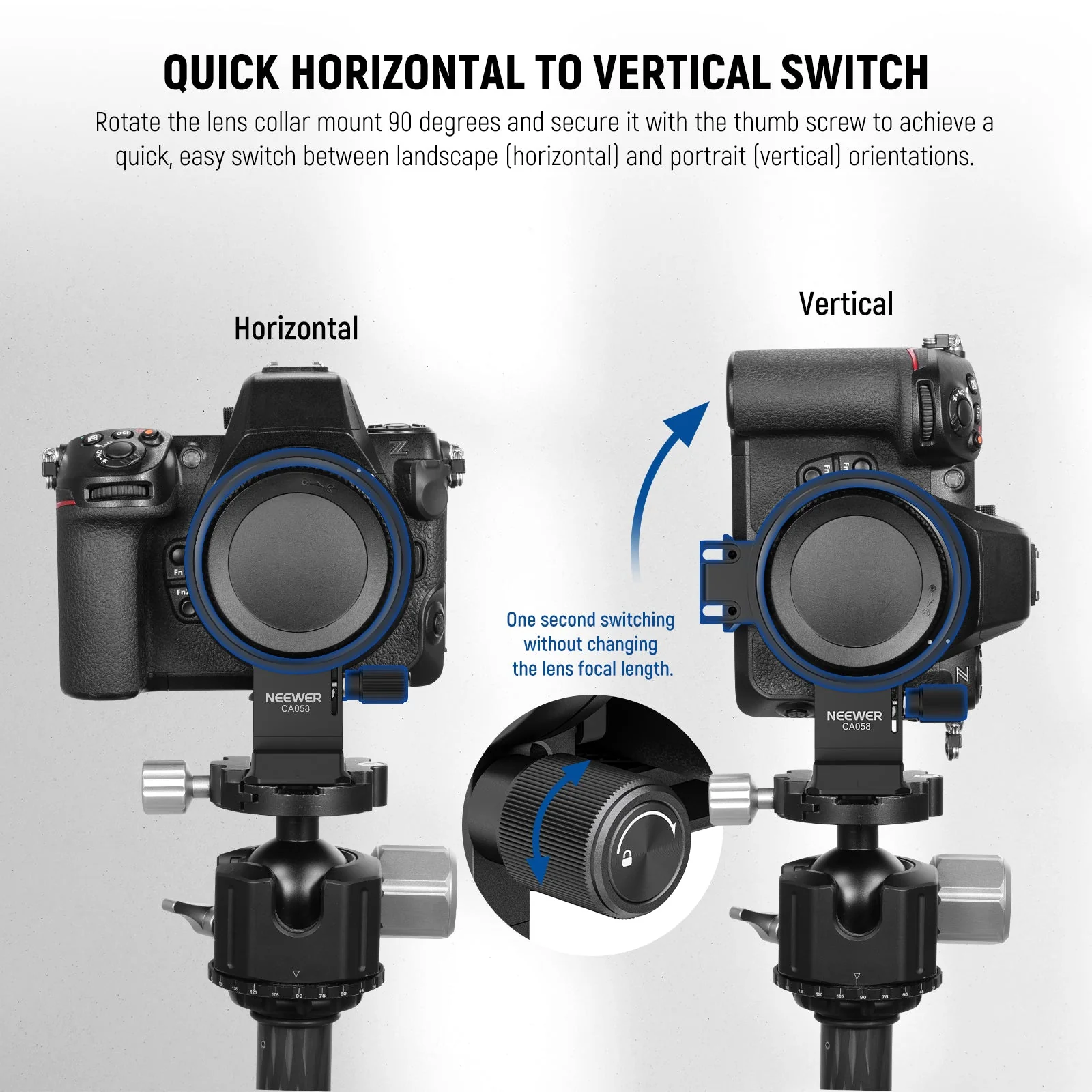 NEEWER CA058 Drehbare Collar Mount Plate für Nikon Z8 Z7 II Z6 II Z5 - Image 5