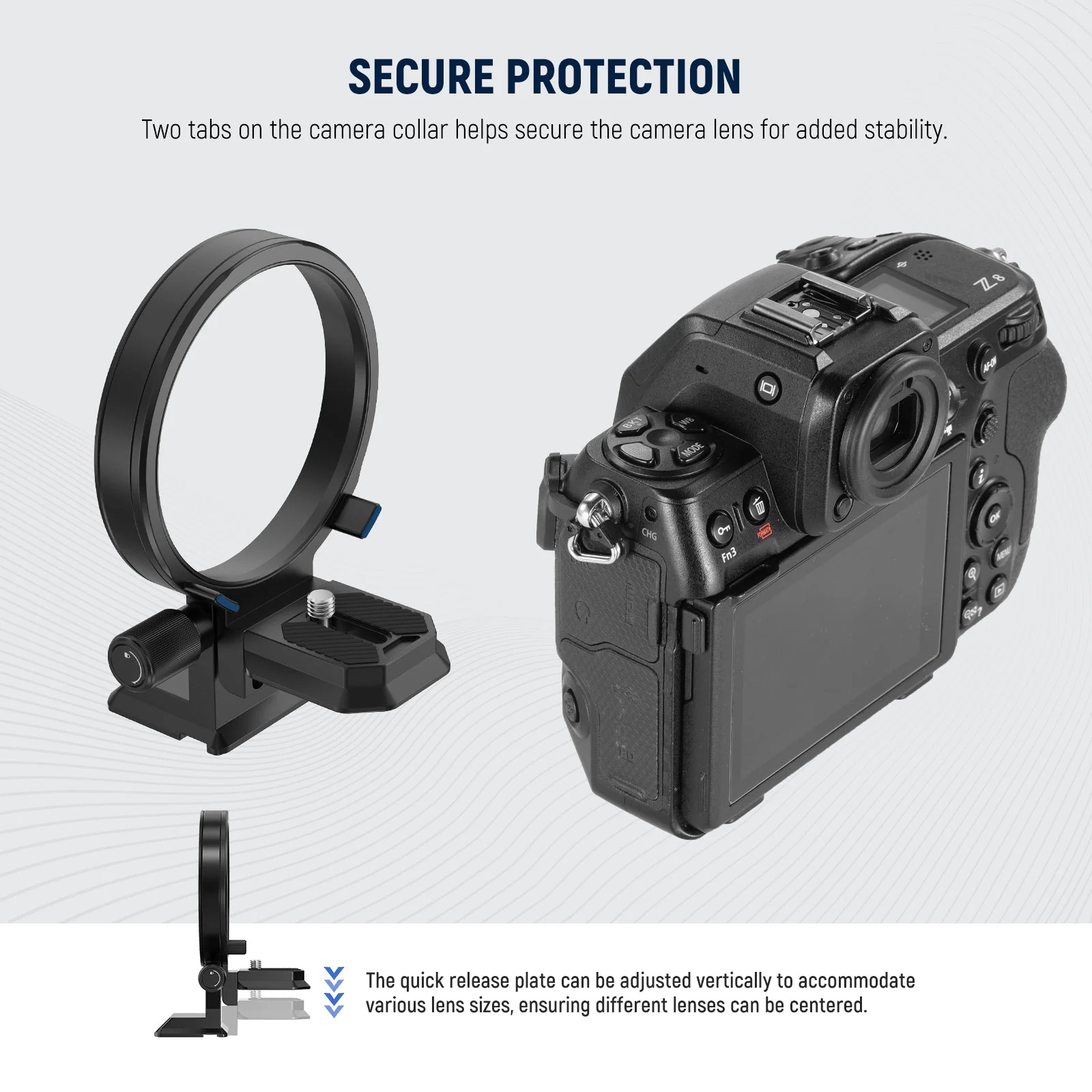 NEEWER CA058 Drehbare Collar Mount Plate für Nikon Z8 Z7 II Z6 II Z5 - Image 7