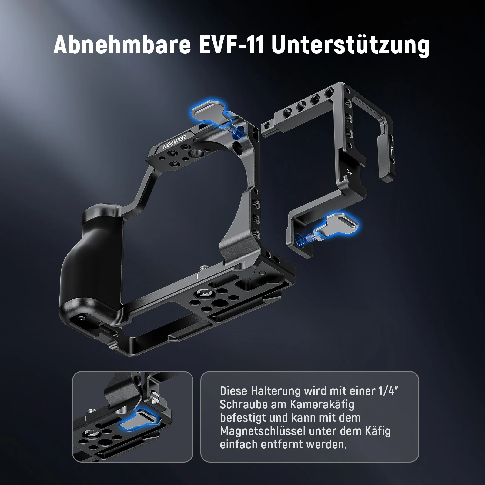 NEEWER CA132 Kamerakäfig mit EVF-11 Halterung für SIGMA fp/fp L - Image 3