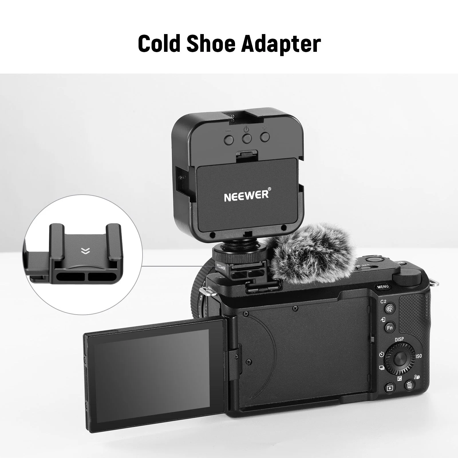 NEEWER CA133 Windschutz mit Cold Shoe Halterung für ZV-1F/ZV-E10/ZV-1/ZV-E1/ZV-1 II - Image 5