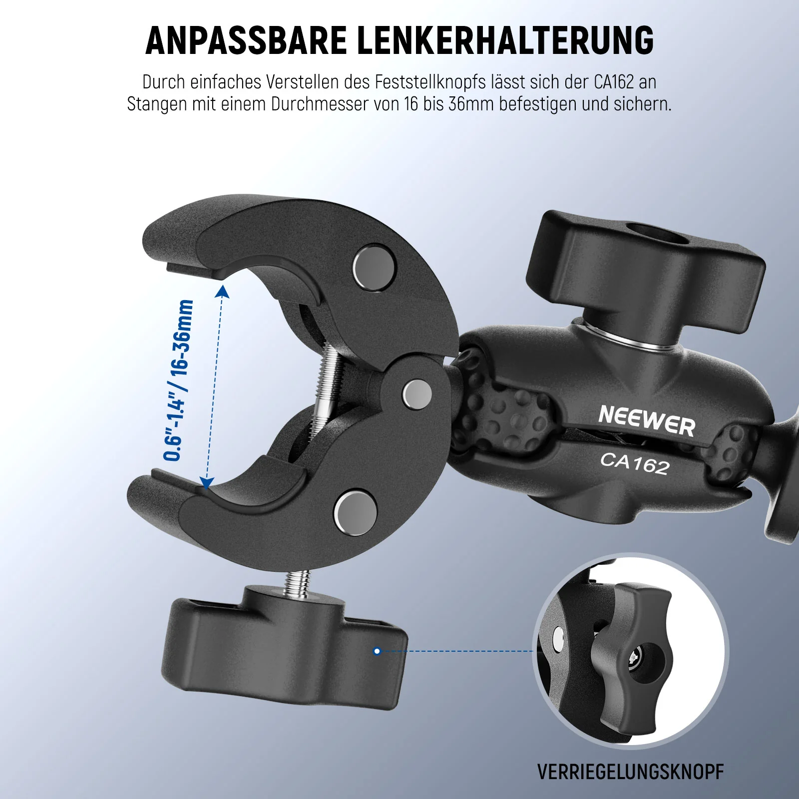 NEEWER CA162 Super Clamp Action Cam Halterung - Image 4