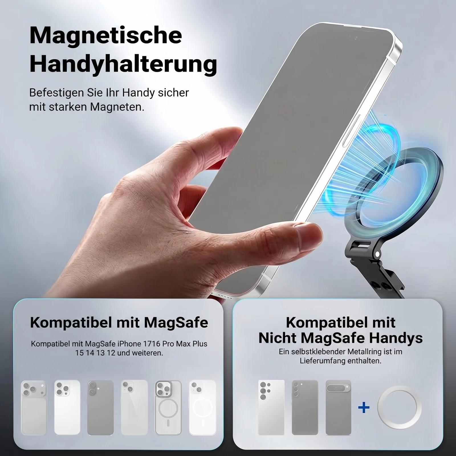 NEEWER CA163 Magnetische Handyhalterung - Image 3
