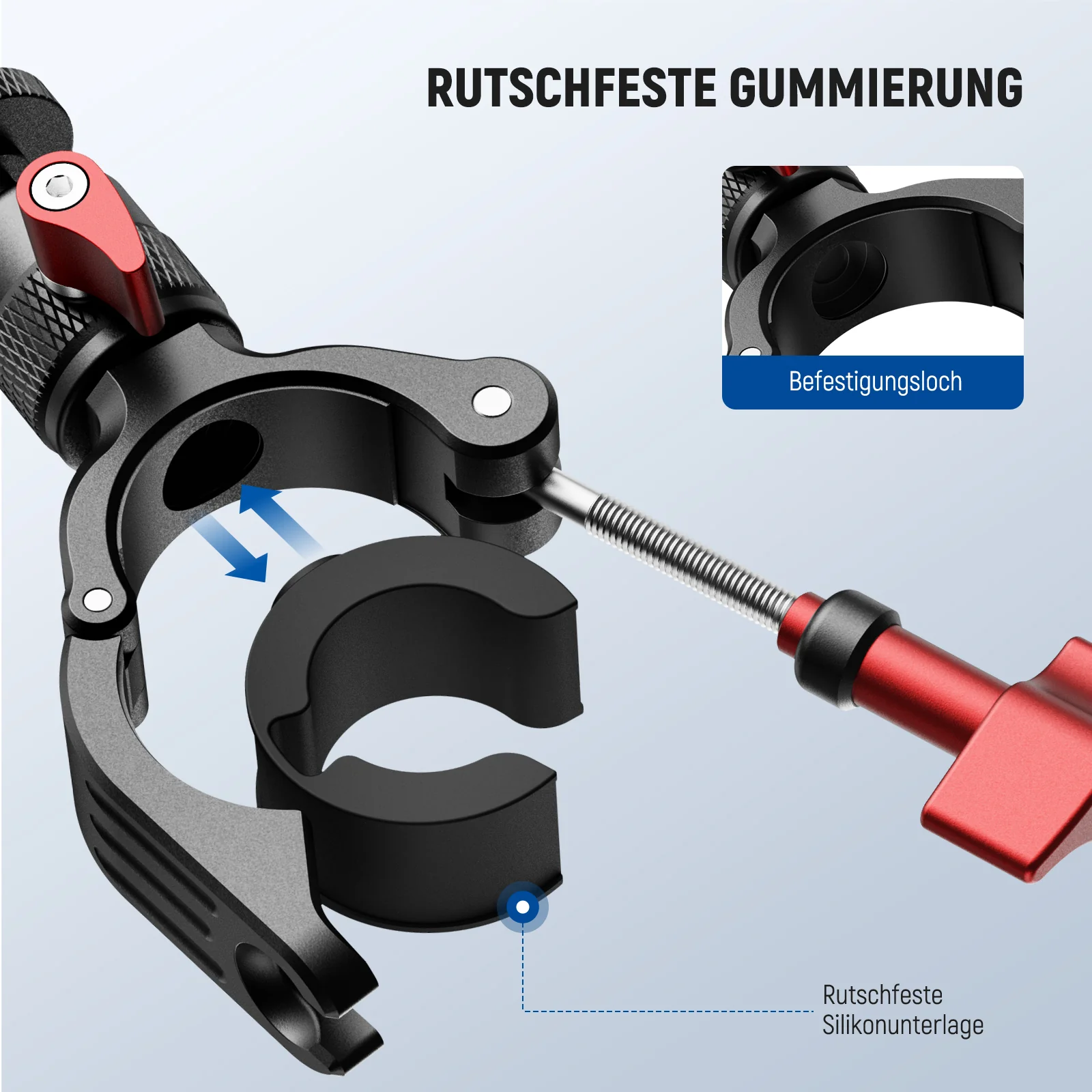 NEEWER CA165 Motorrad Fahrrad Lenkerhalterung für Actionkameras - Image 6