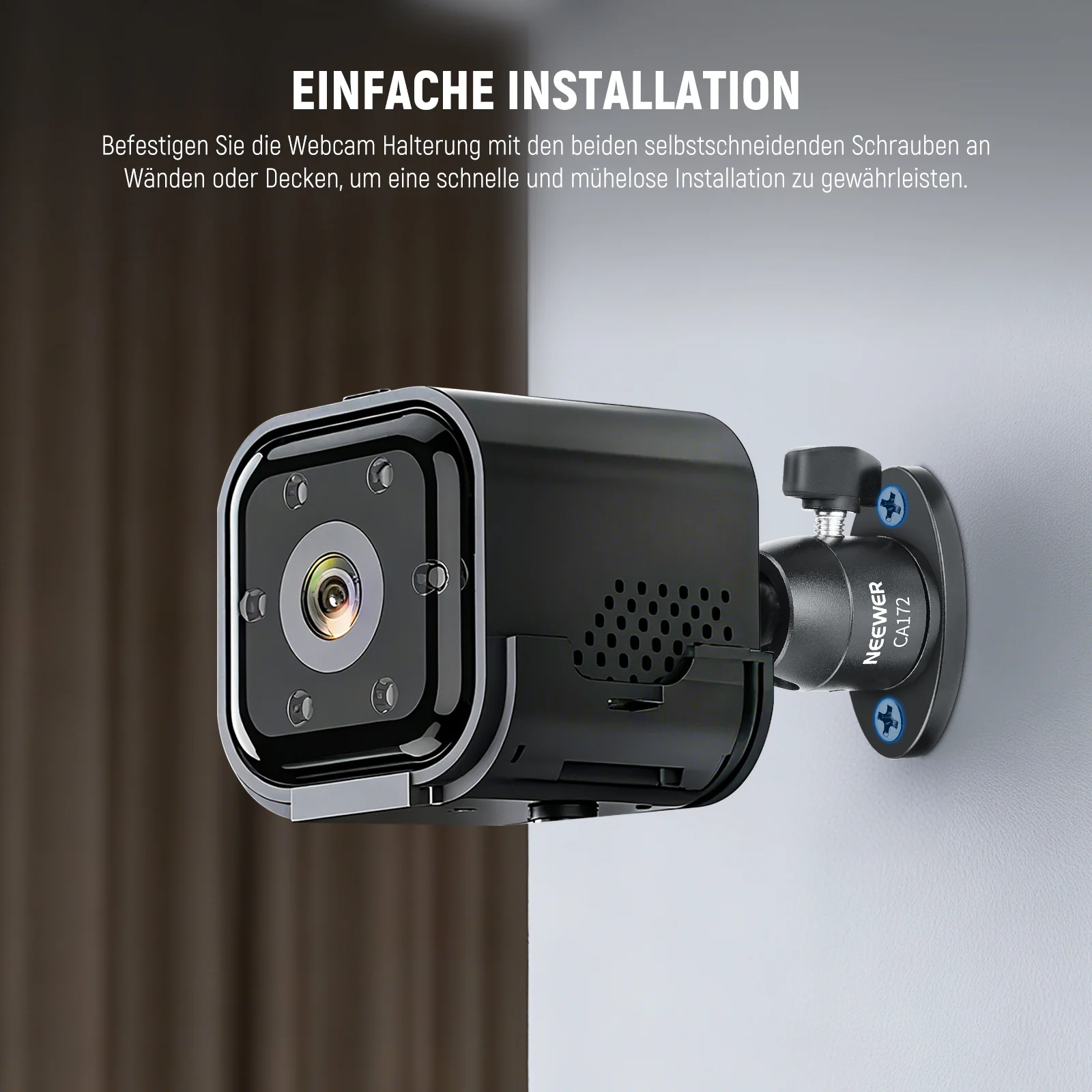 NEEWER CA172 Webcam-Wandhalterung mit Kugelkopf - Image 4