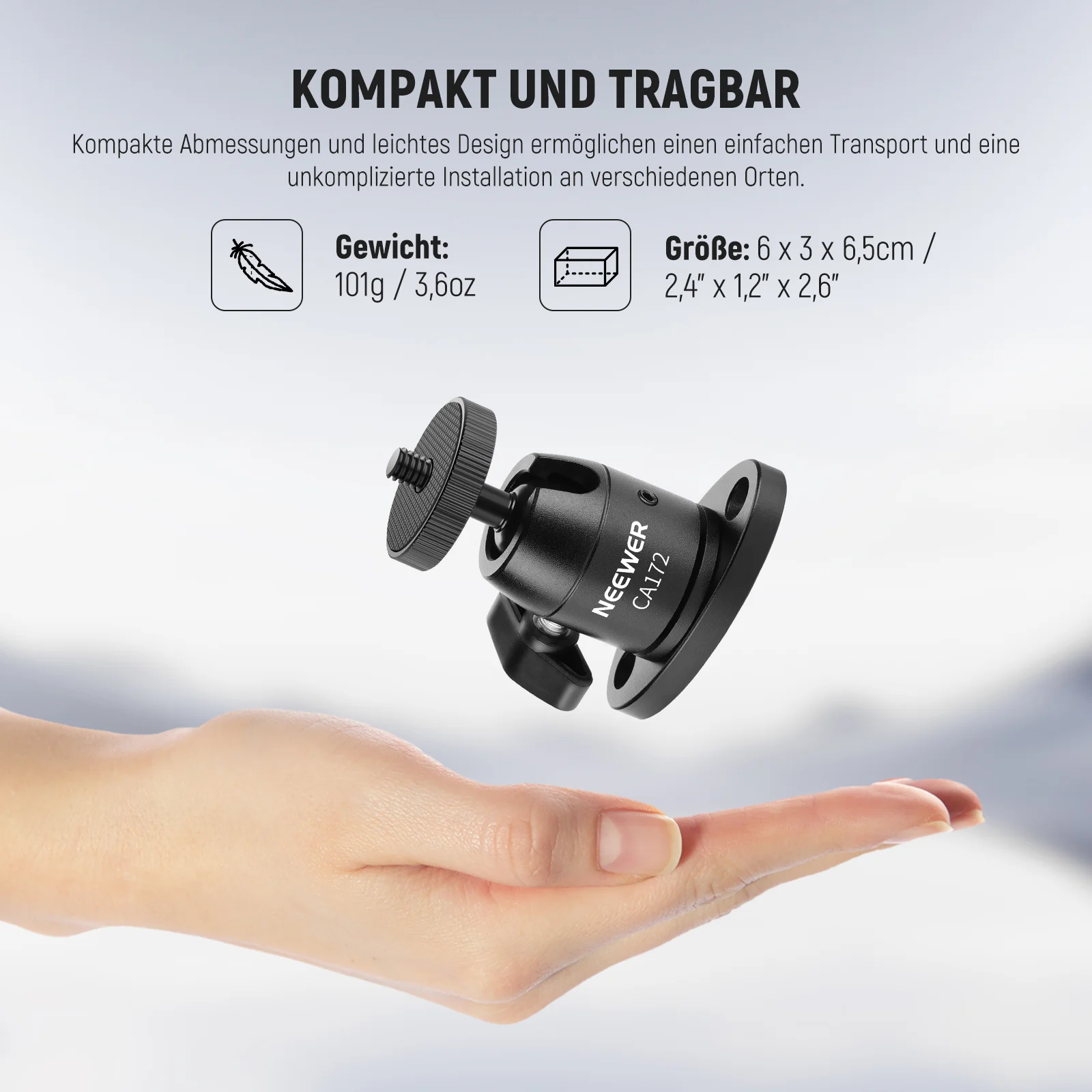 NEEWER CA172 Webcam-Wandhalterung mit Kugelkopf - Image 6