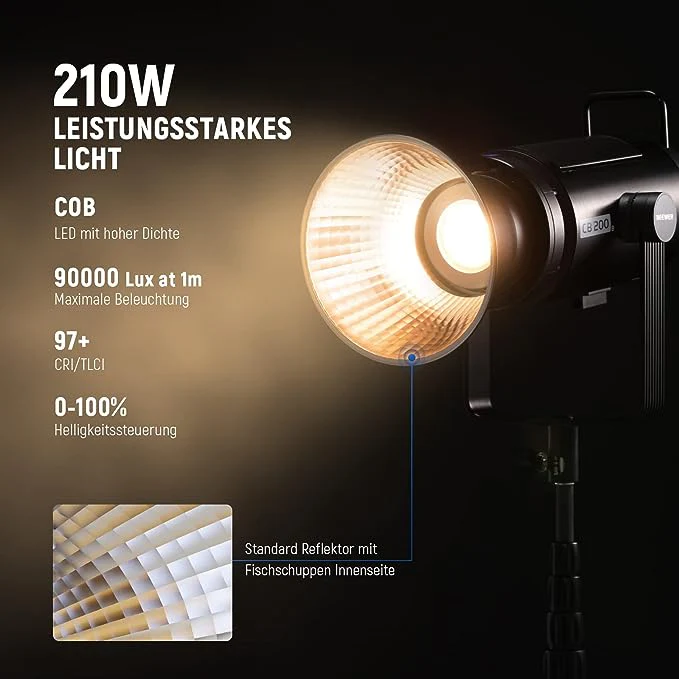 NEEWER CB200B 210W LED Videoleuchte - Image 3
