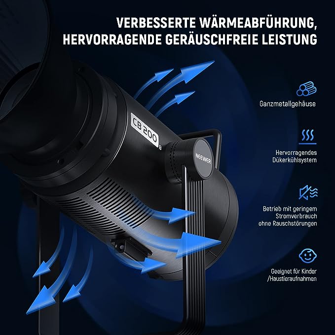 NEEWER CB200B 210W LED Videoleuchte - Image 5