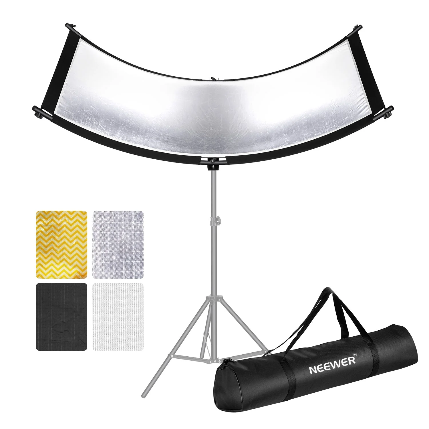 NEEWER 167 x 61 cm Clamshell gebogener Lichtreflektor Diffusor mit Tragetasche