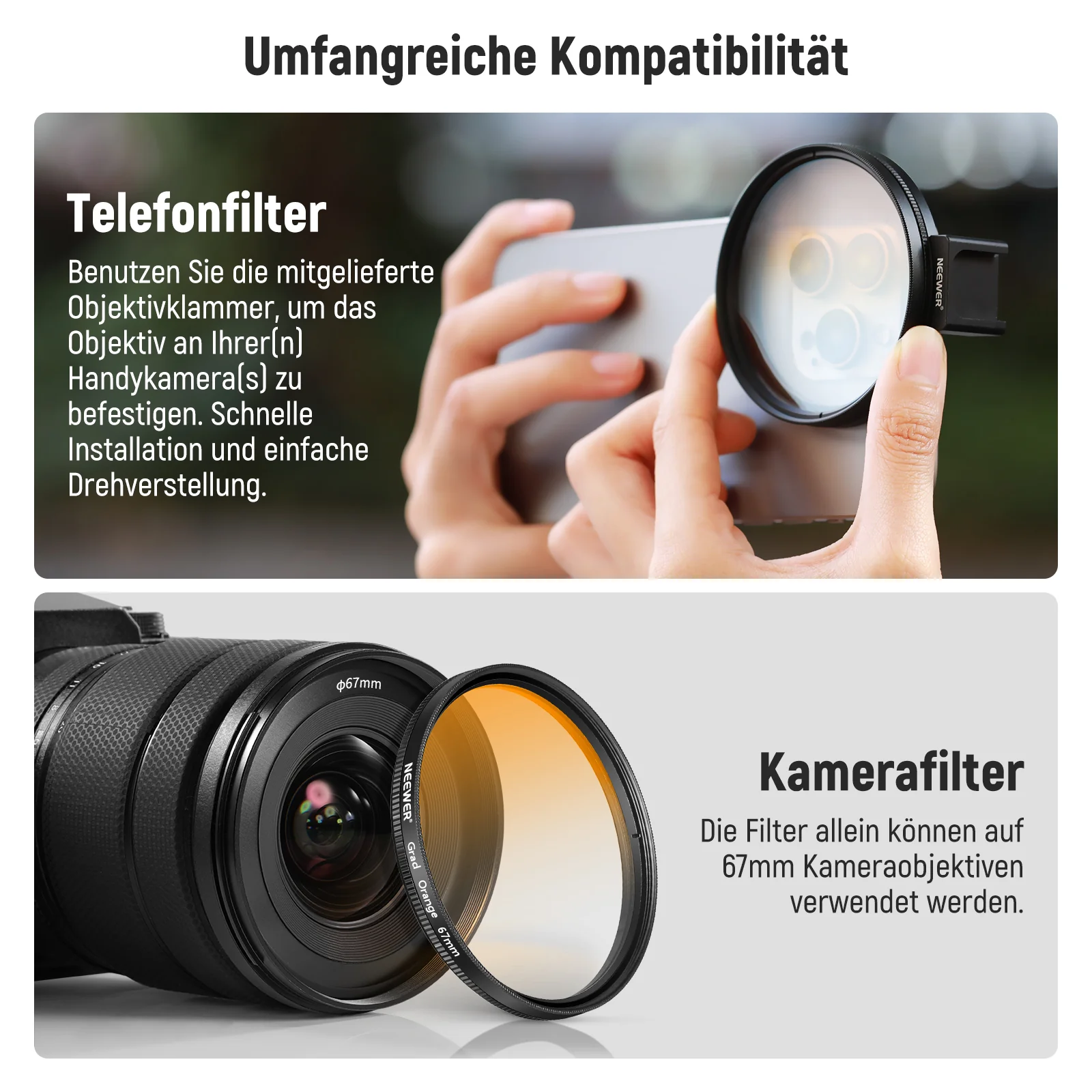NEEWER Clip on 67mm Handy ND Filter Set - Image 6