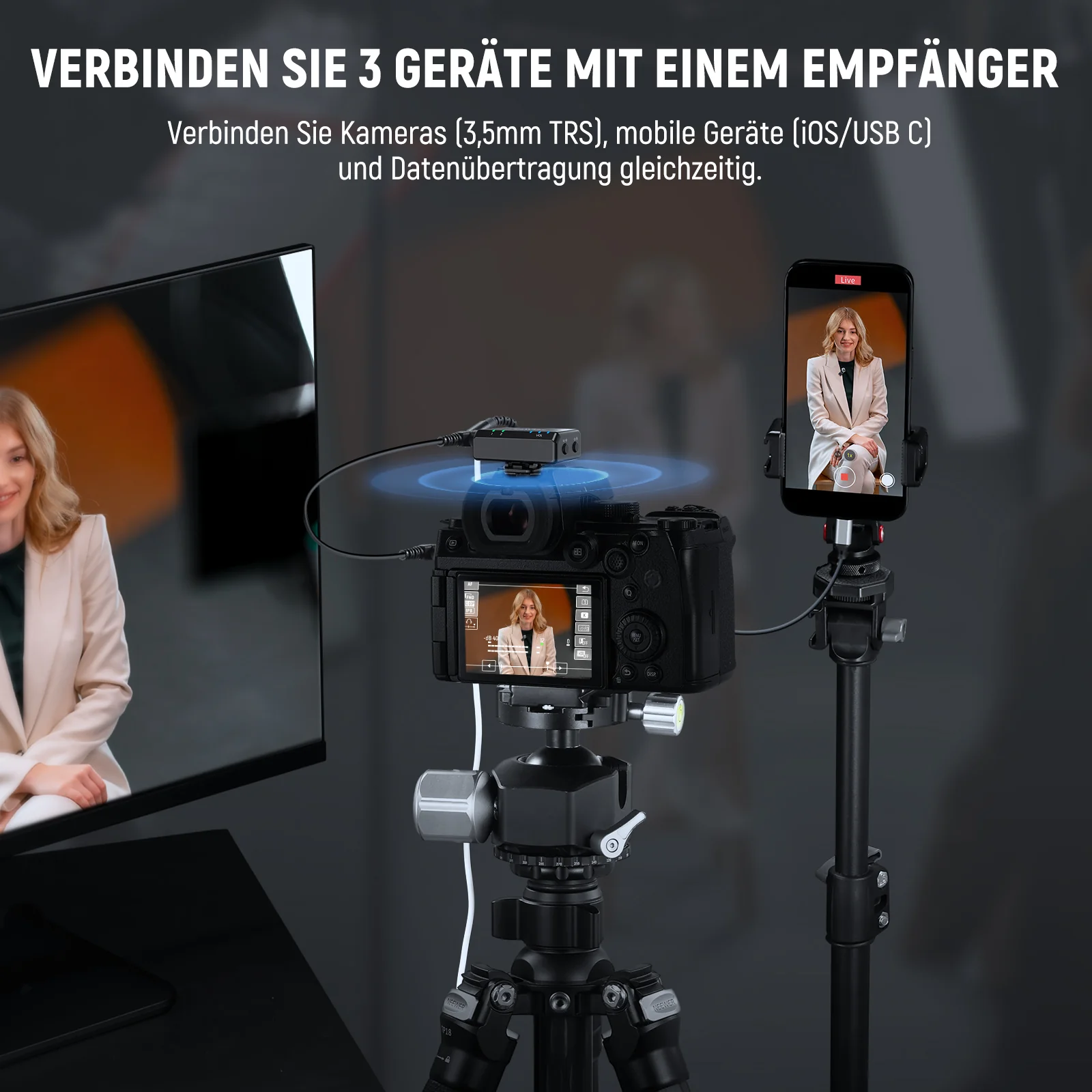 NEEWER CM29 Mini Drahtloses Mikrofon - Image 2