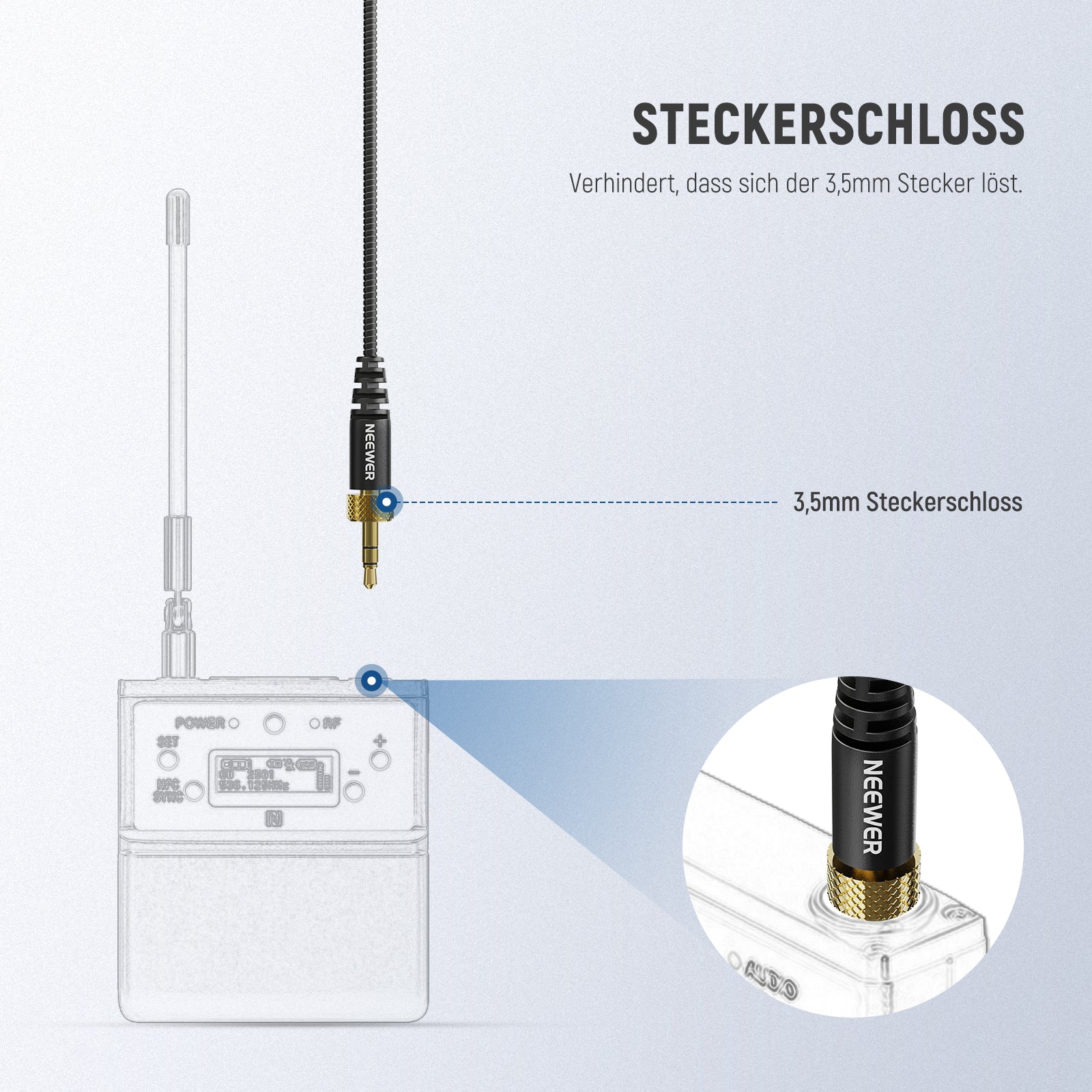 NEEWER CM7 3,5 mm TRS omnidirektionales Kondensatormikrofon - Image 13