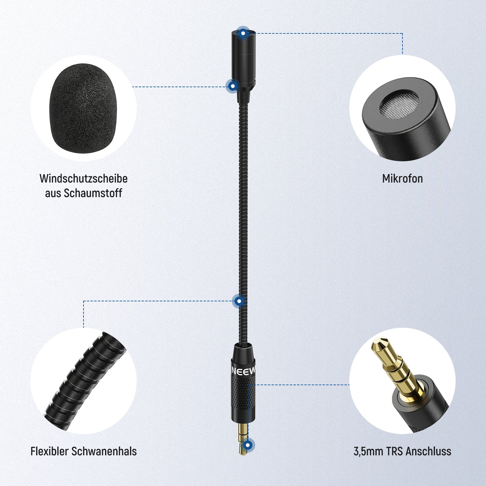 NEEWER CM7 3,5 mm TRS omnidirektionales Kondensatormikrofon - Image 6