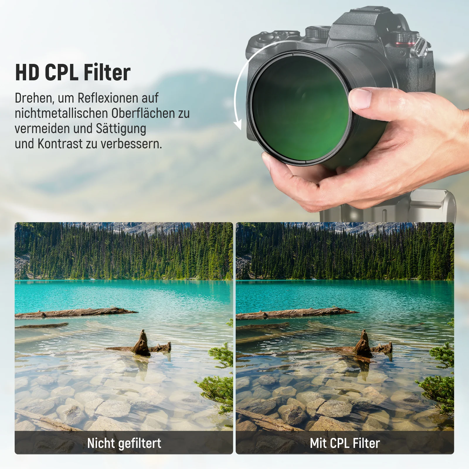 NEEWER CPL Filter mit Objektivdeckel - Image 3