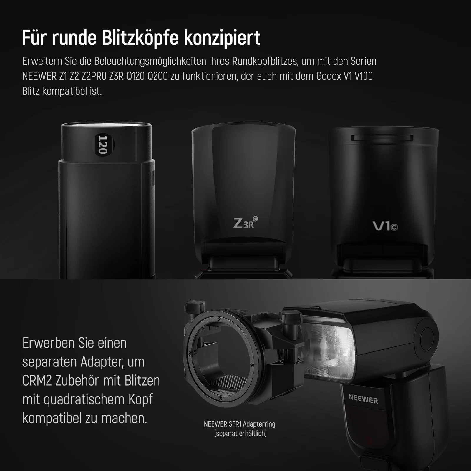 NEEWER CRM2 Magnetisches Zubehörset für Rundkopfblitz Z1/Z2 - Image 9