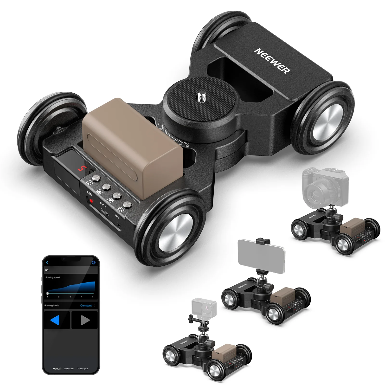 NEEWER DL400 Motorisierter Kamera Slider Dolly Set